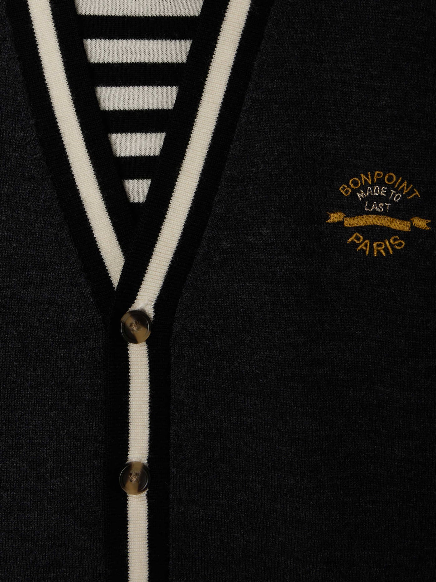 Julian Embroidered V-Neck Cardigan