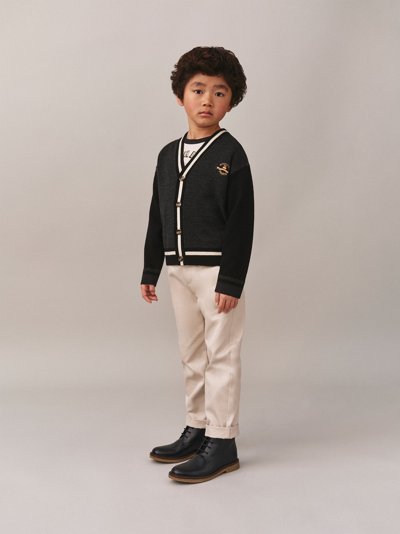 Julian Embroidered V-Neck Cardigan