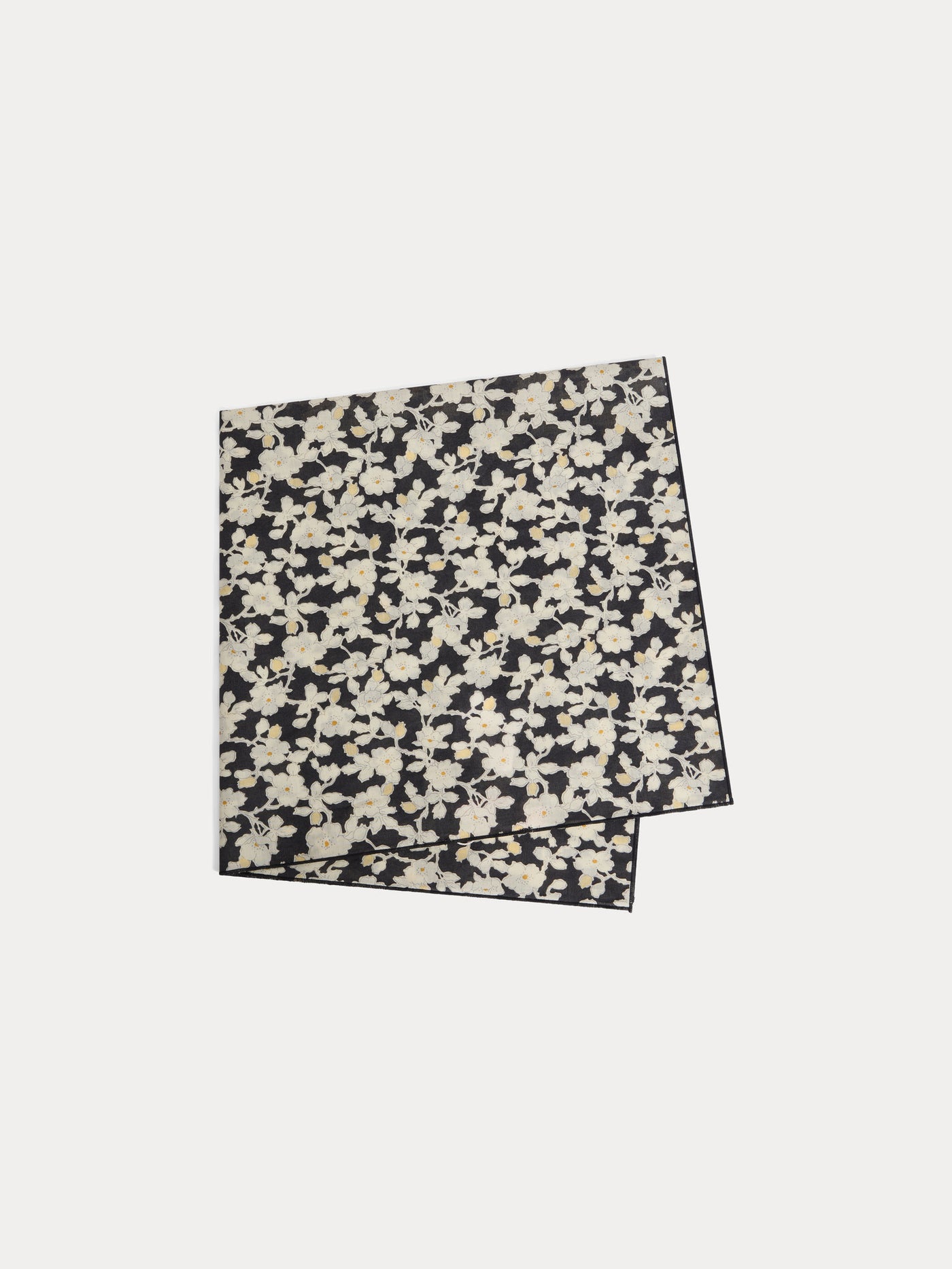 Cayati scarf in black Liberty fabric in organic cotton