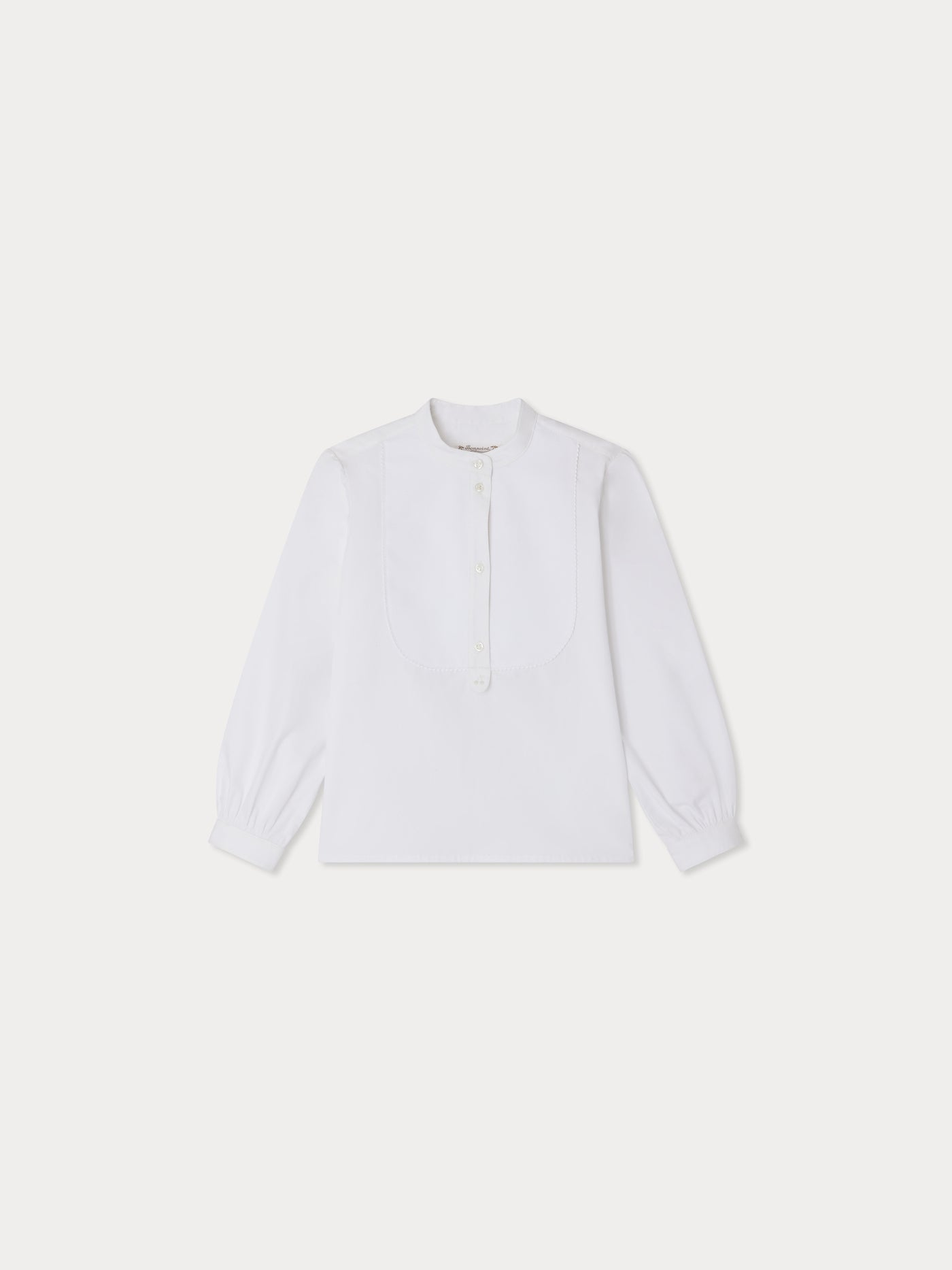 Ebora blouse with honeycomb bib