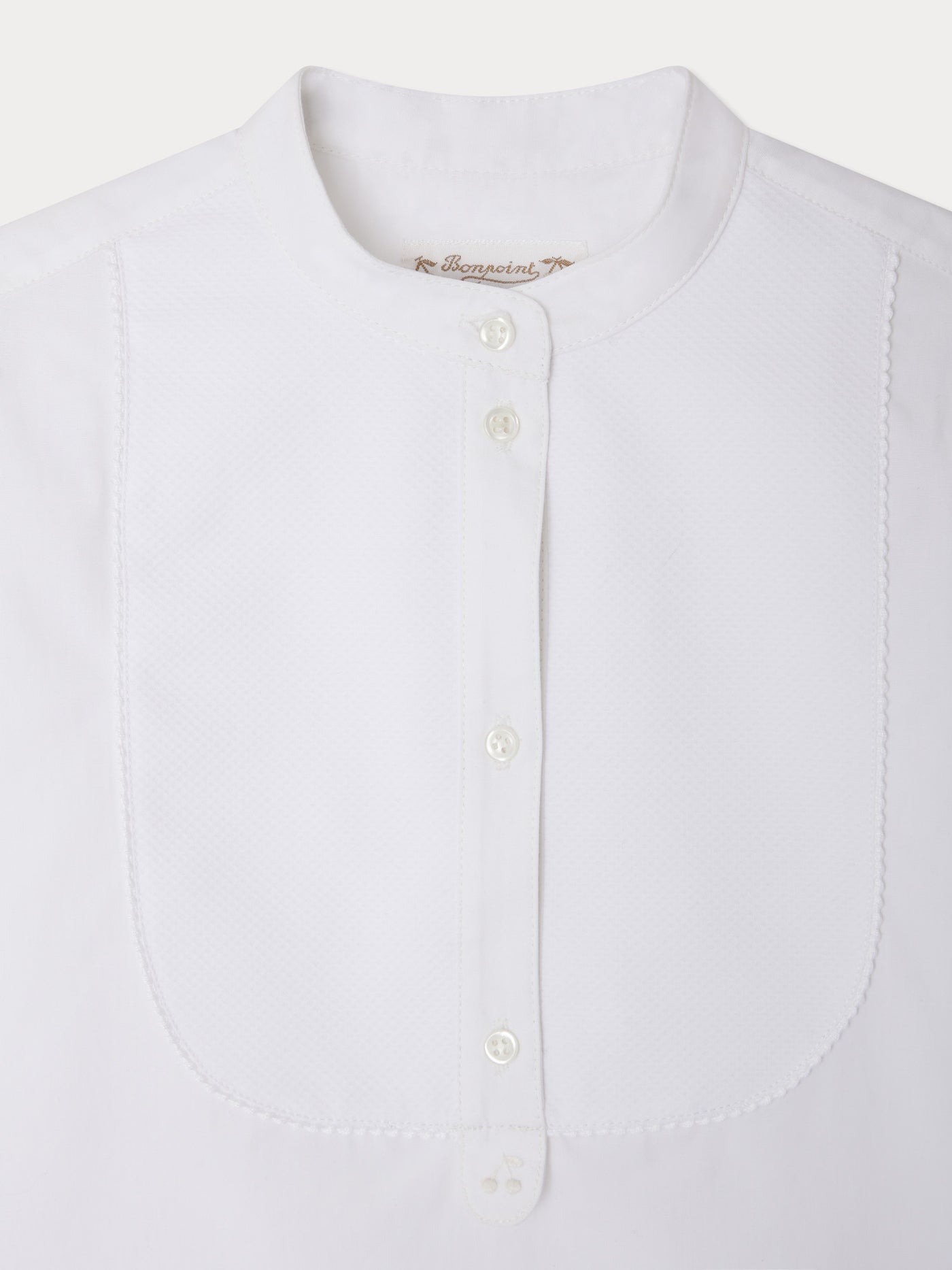 Ebora blouse with honeycomb bib