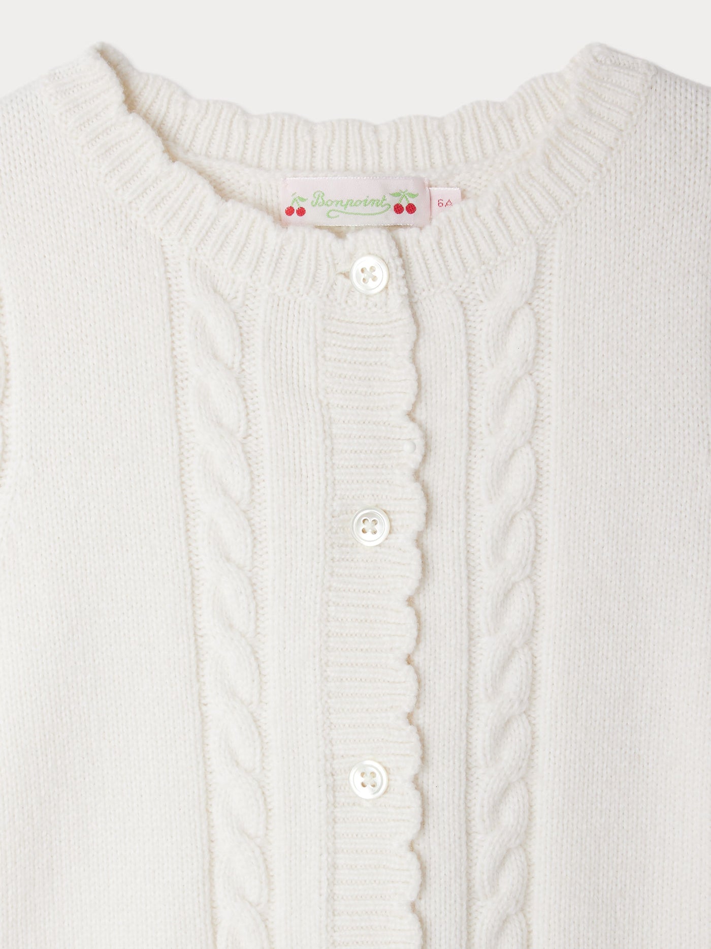 Jobolene sleeveless cardigan with cherry