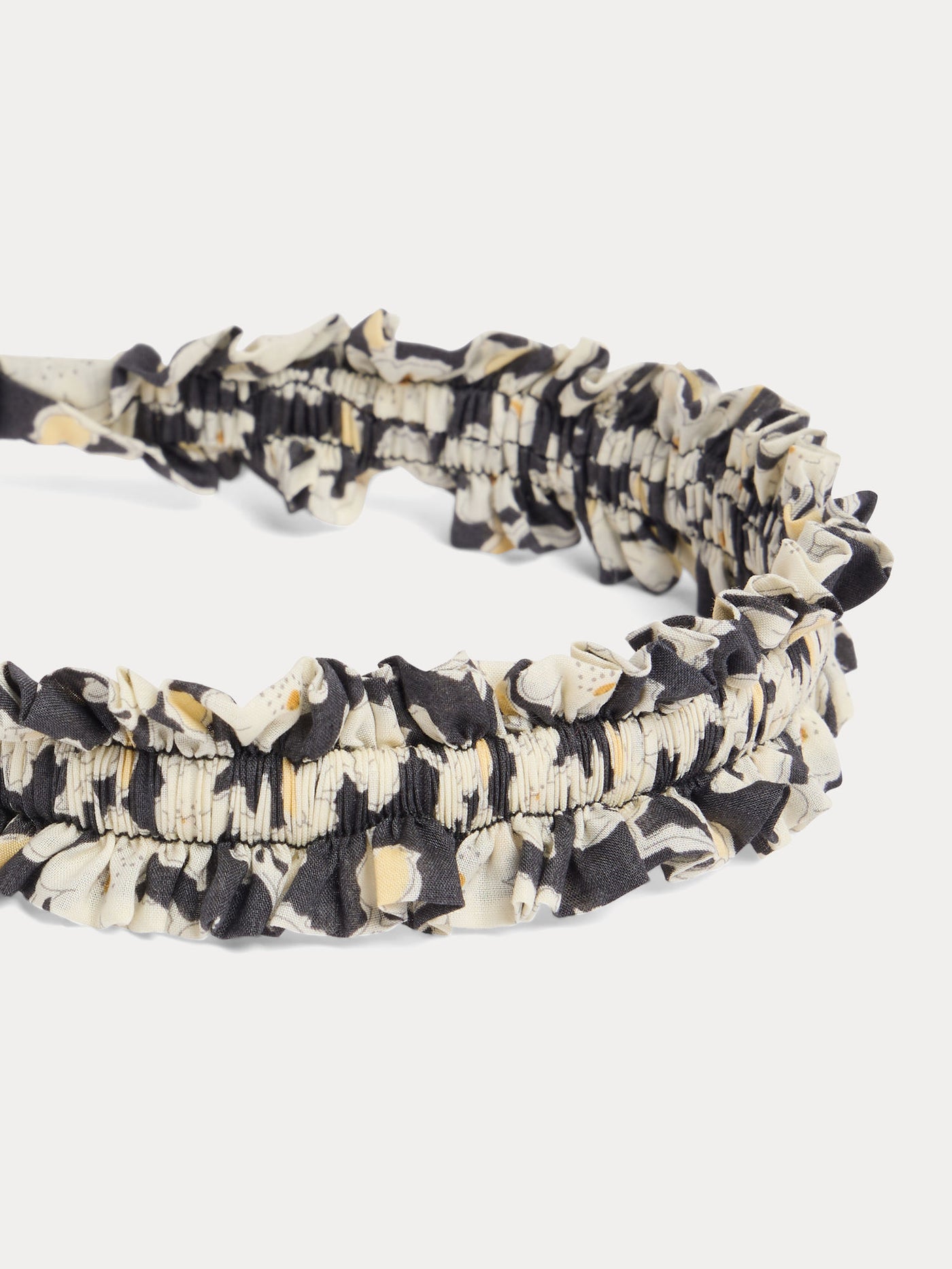 Jovie headband in black Liberty fabric in organic cotton
