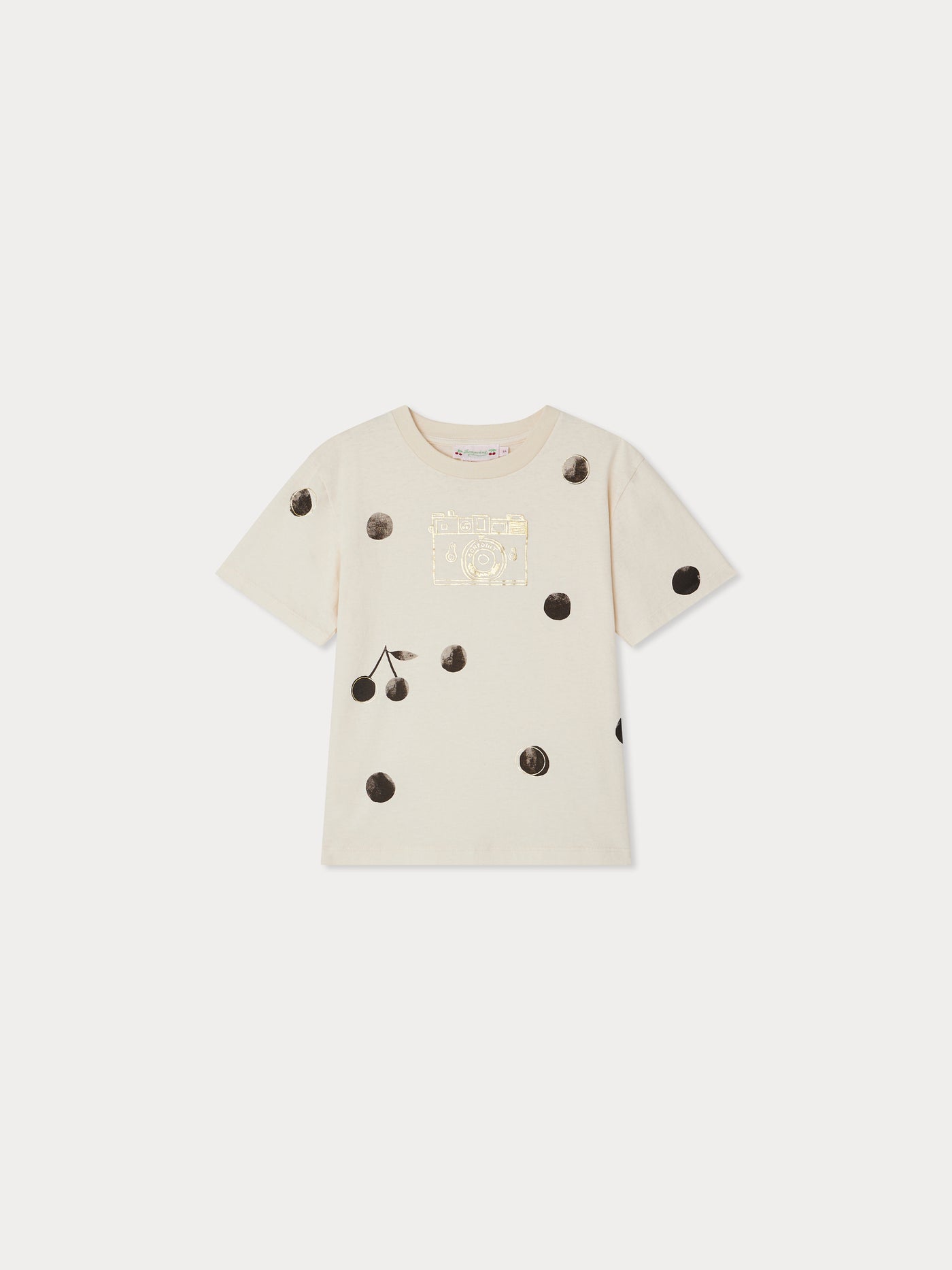 Thida organic cotton polka dot print t-shirt
