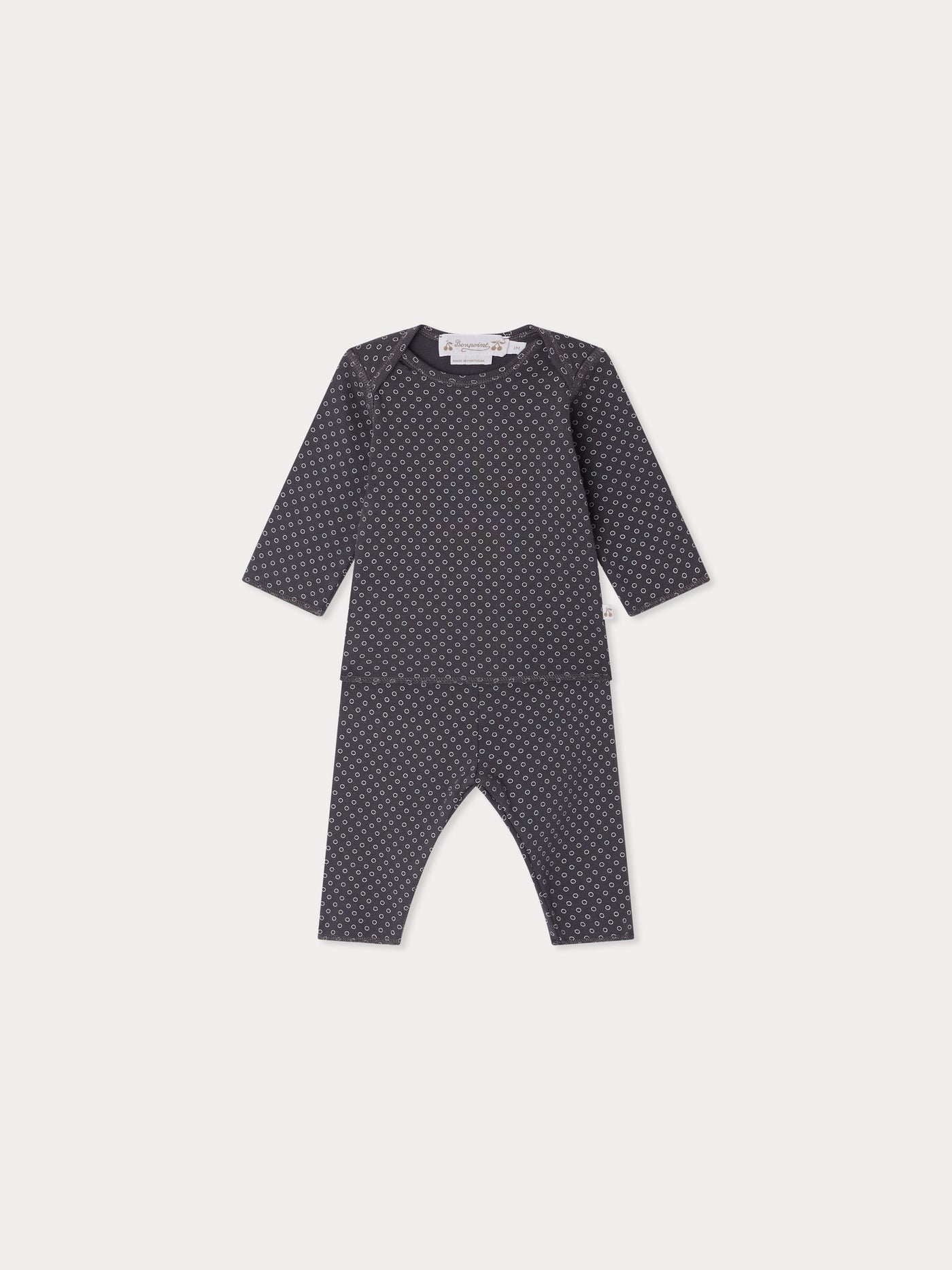 Timi set with organic cotton print