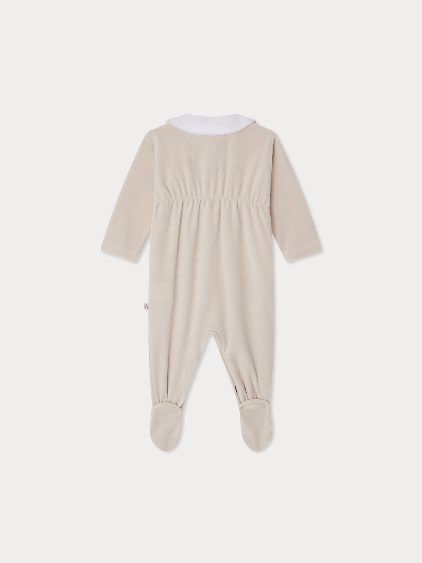 Tilouan Pajamas with embroidered bunny collar in organic cotton