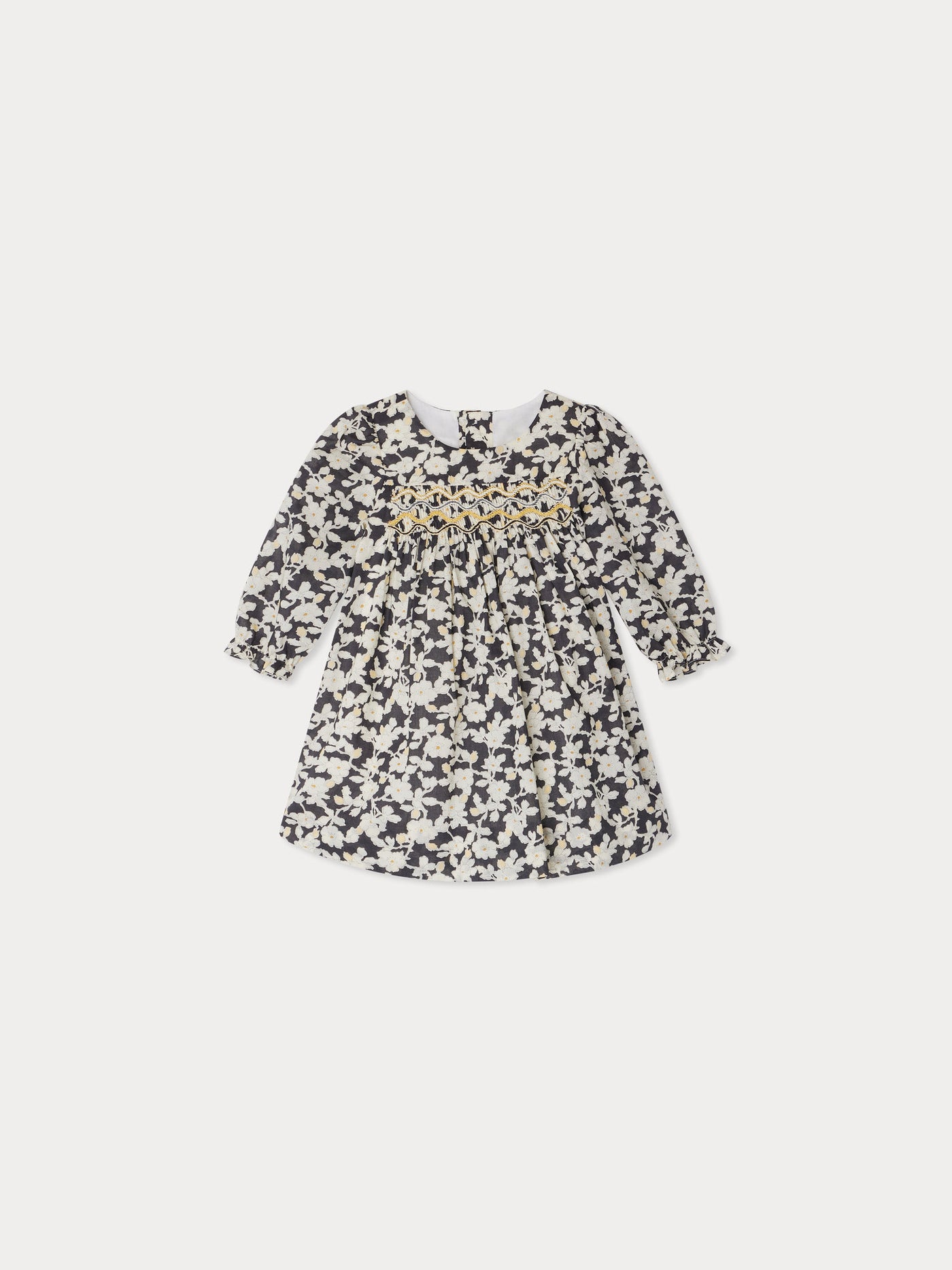 Jailys Smocked Dress made with Liberty fabrics in organic cotton