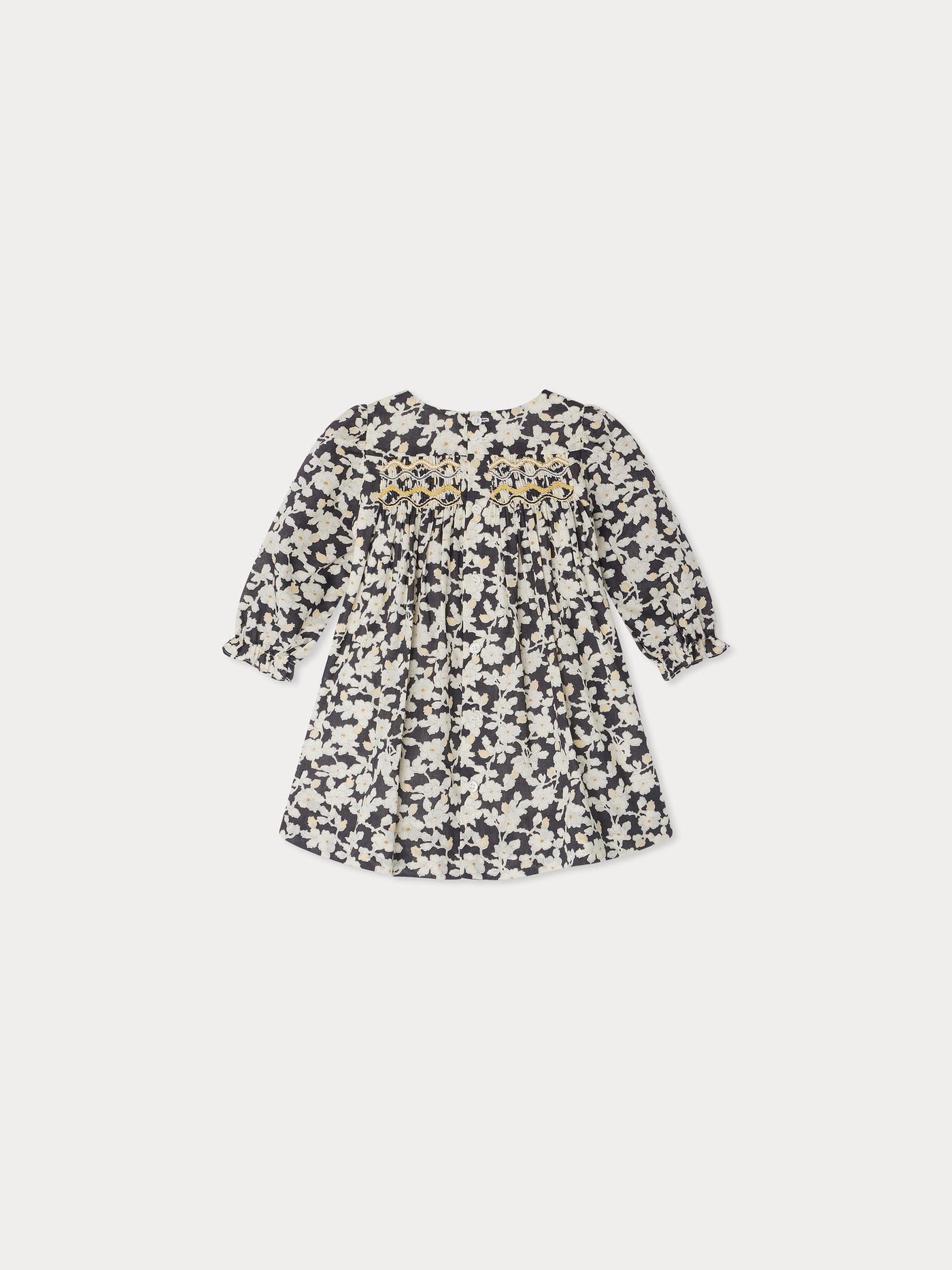 Jailys Smocked Dress made with Liberty fabrics in organic cotton