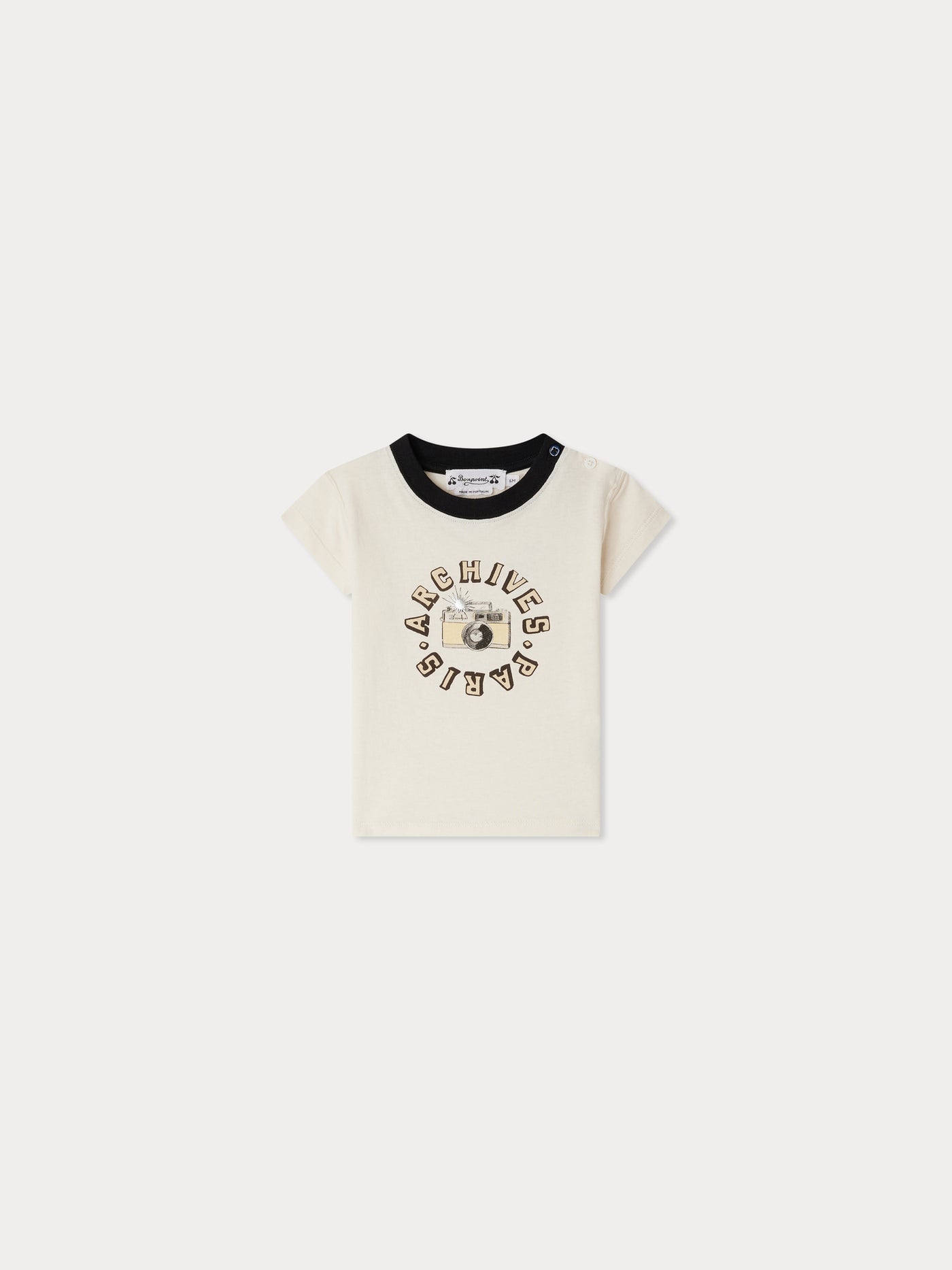 Tom T-Shirt with Archives print in organic cotton