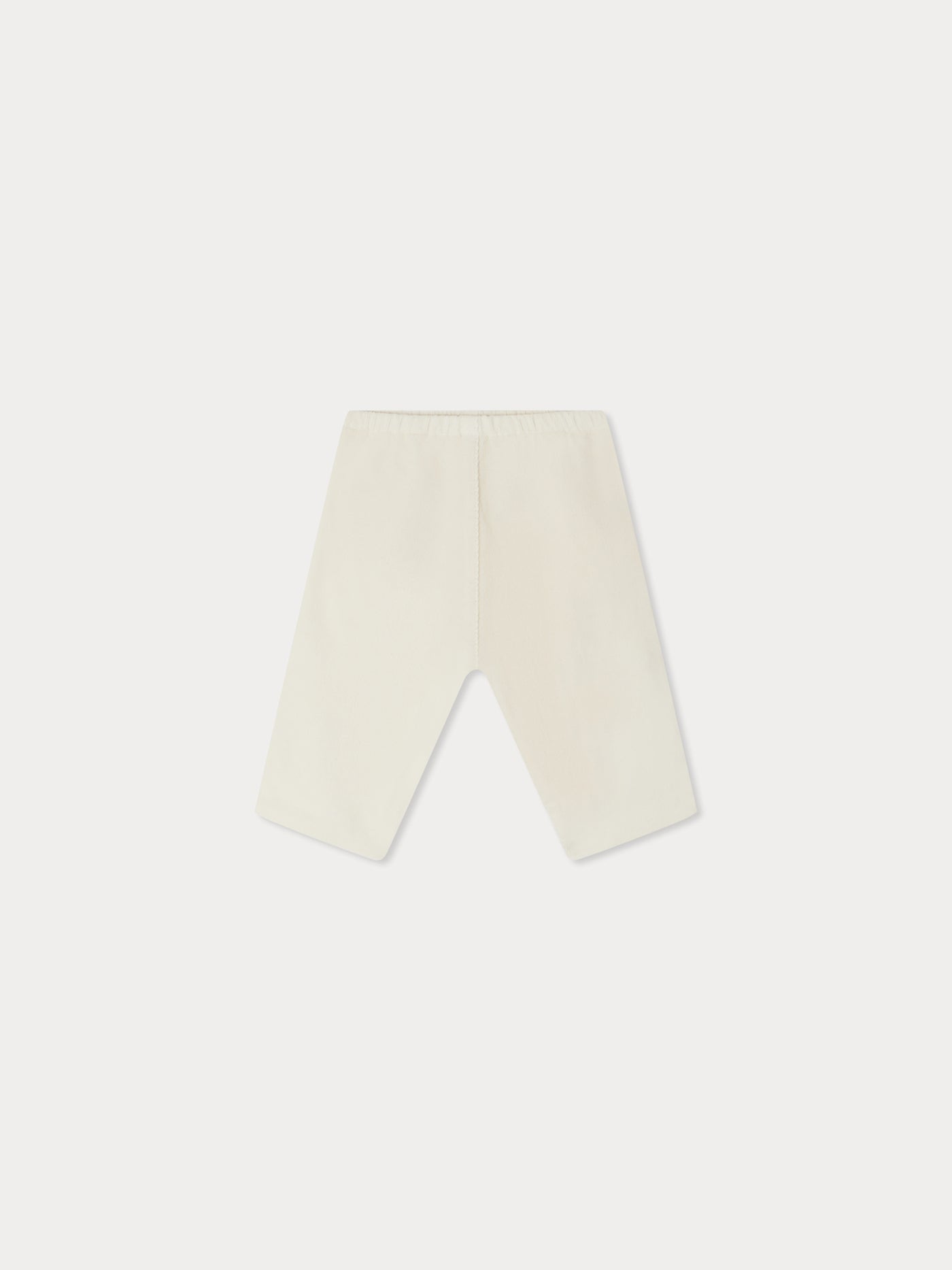 Dandy ivory velvet pants in organic cotton