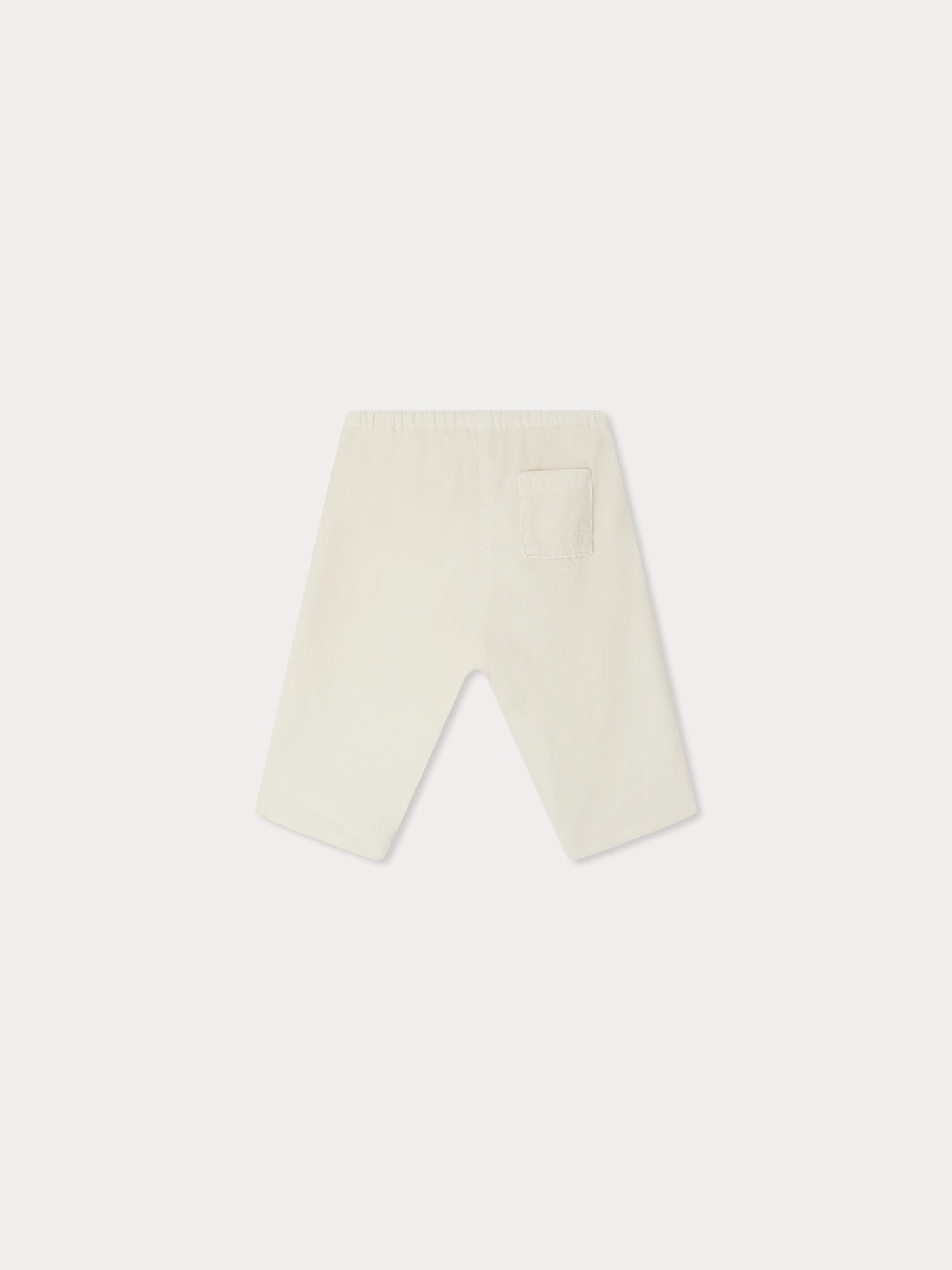 Dandy ivory velvet pants in organic cotton