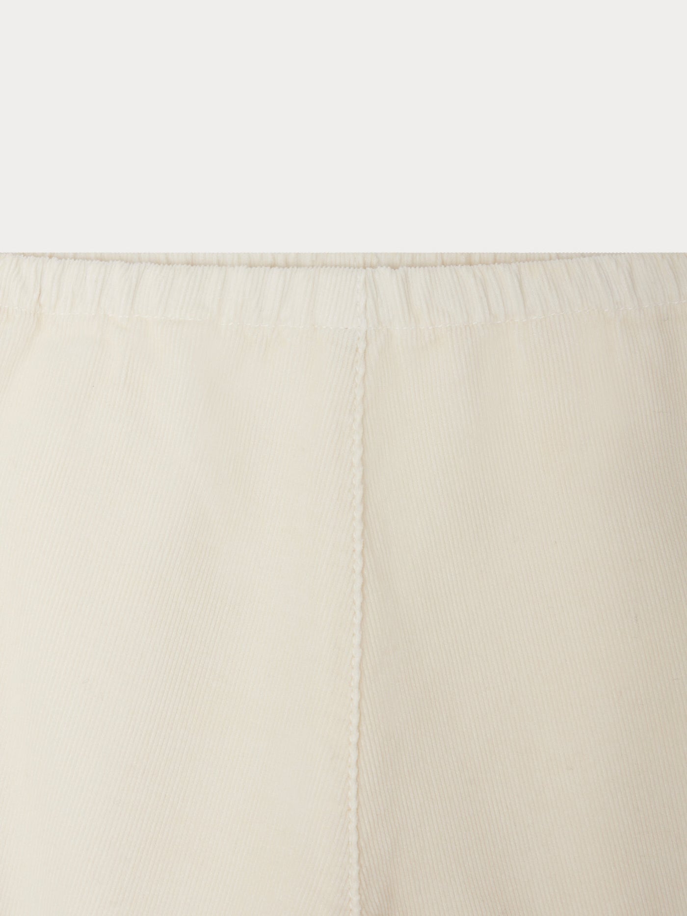 Dandy ivory velvet pants in organic cotton