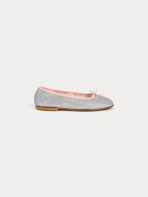 Lisa ballerina flats with silver sequins