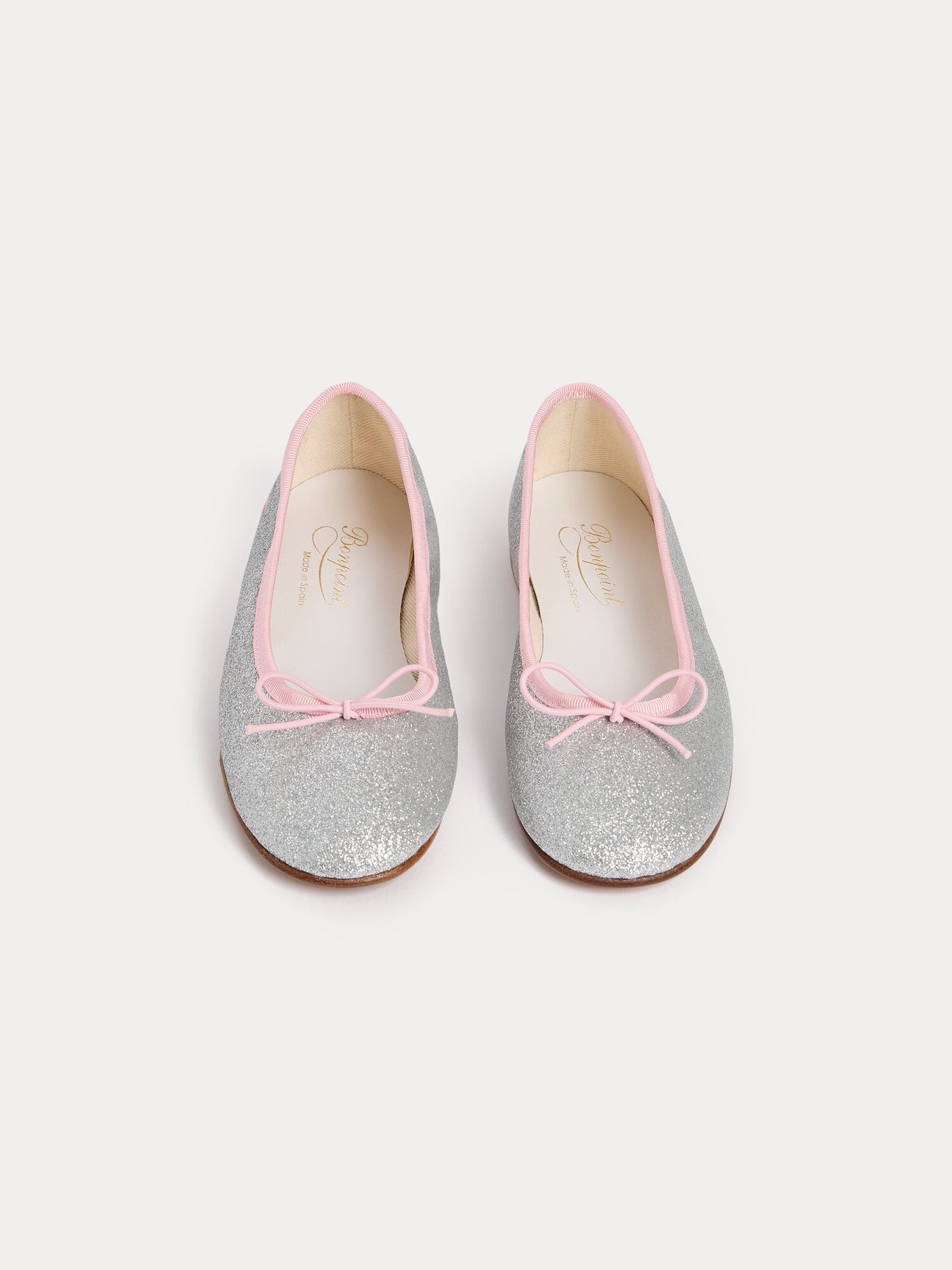 Lisa ballerina flats with silver sequins
