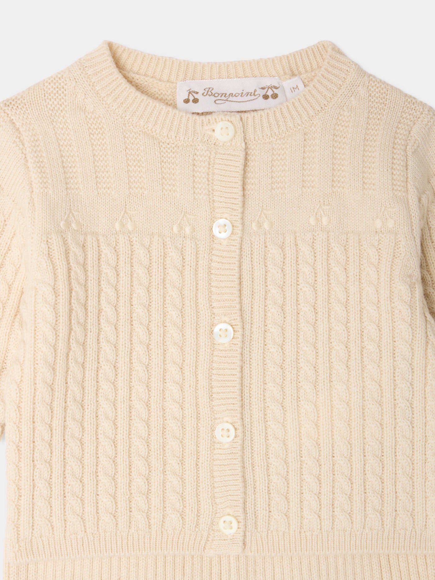 Lavina ecru wool and cotton set