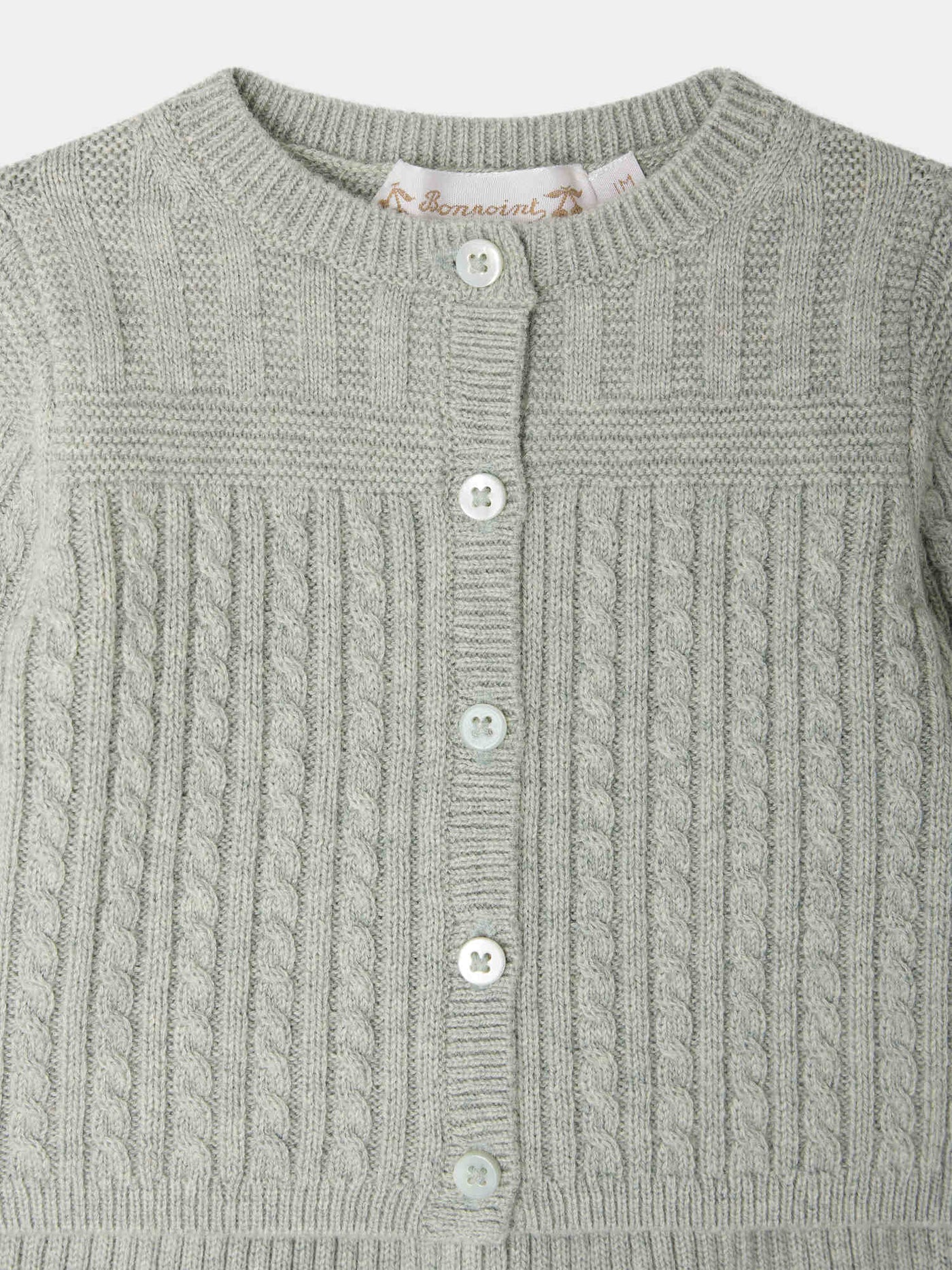 Lavinon set in verdigris made from wool and cotton