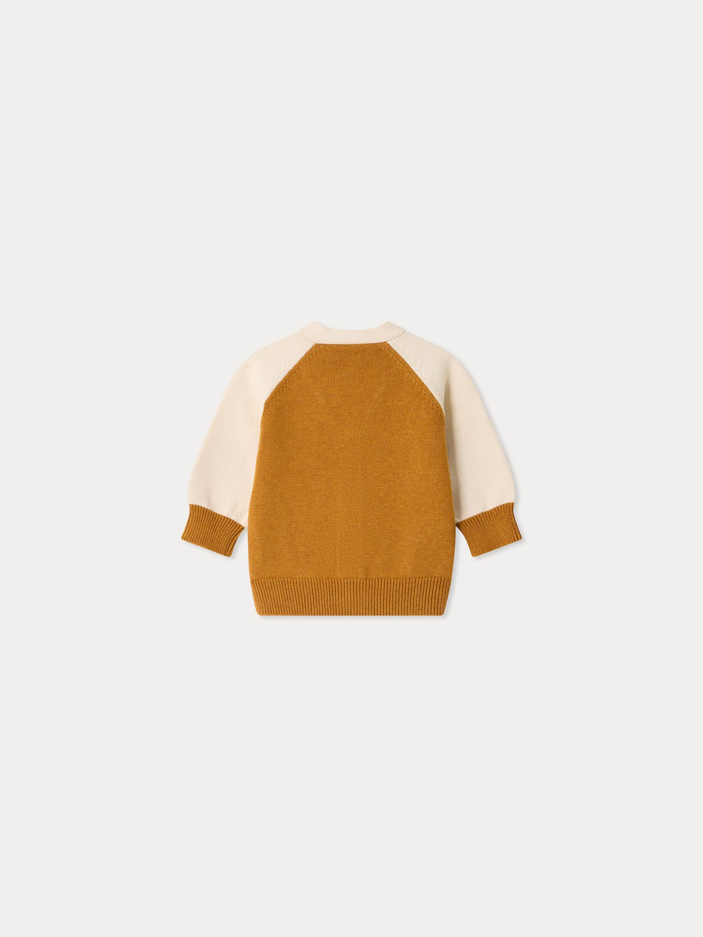 Marin Baby V-Neck Cardigan in Organic Cotton and Cashmere