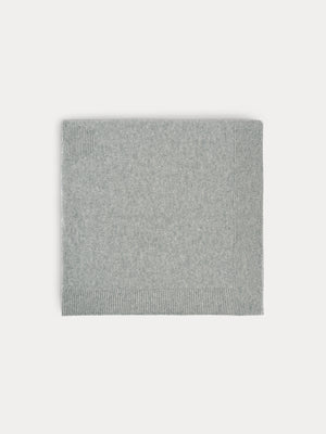 Cashmere blanket in heather grey