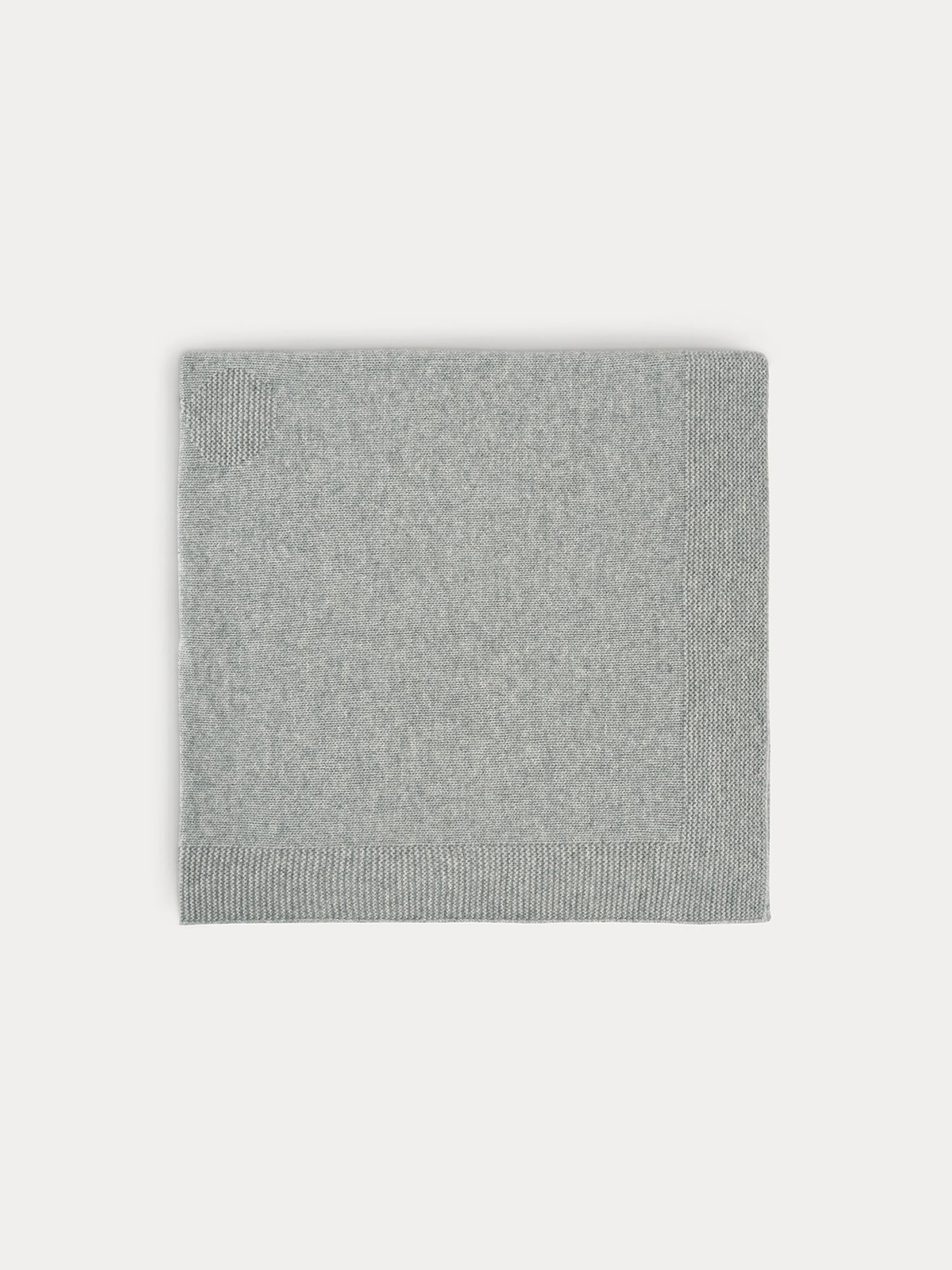 Cashmere blanket in heather grey