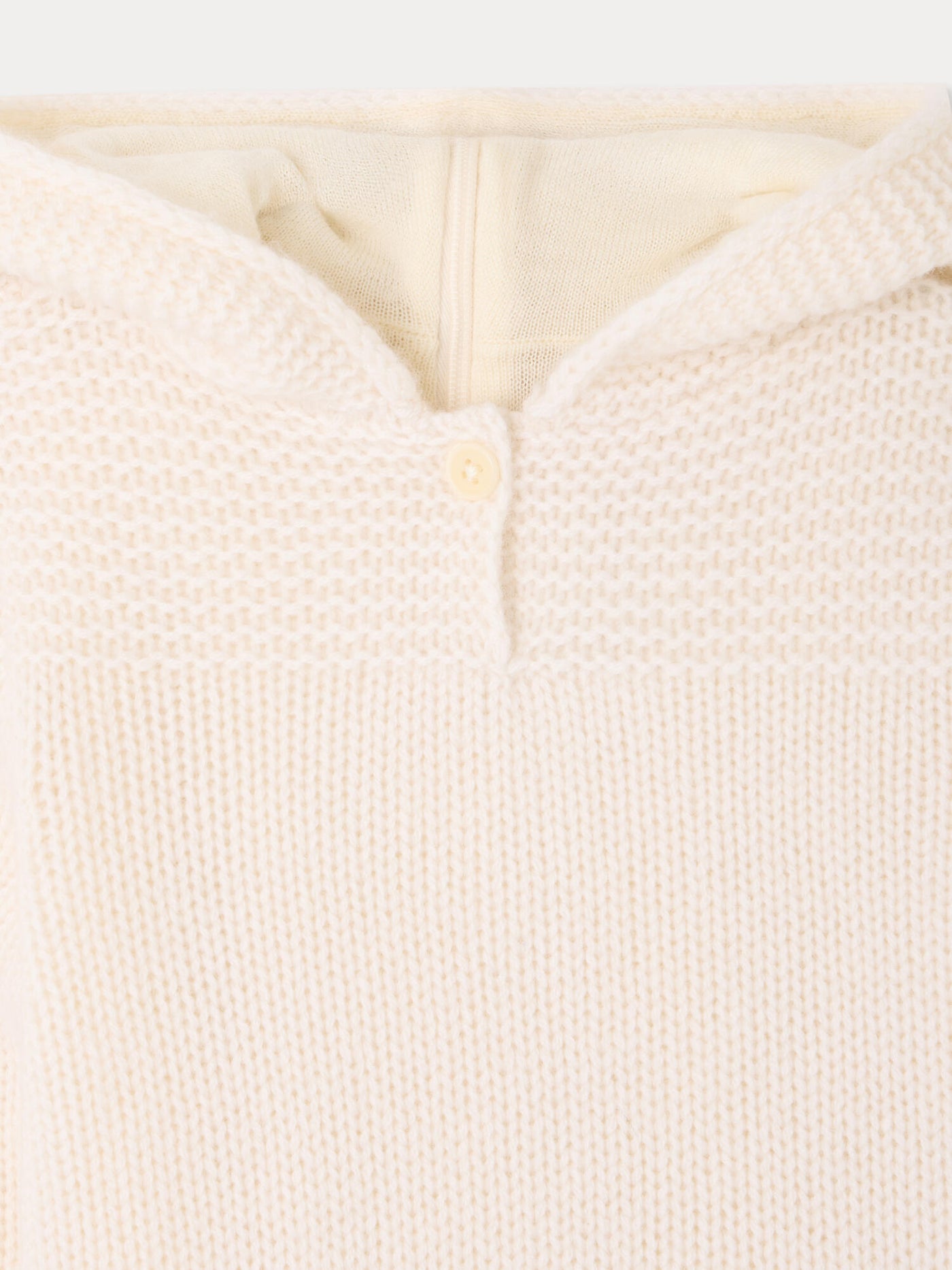 Cashmere Burnoose for Baby milk white