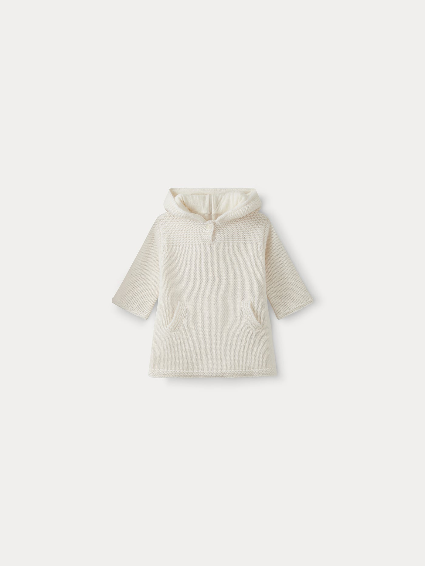 Cashmere Burnoose for Baby milk white