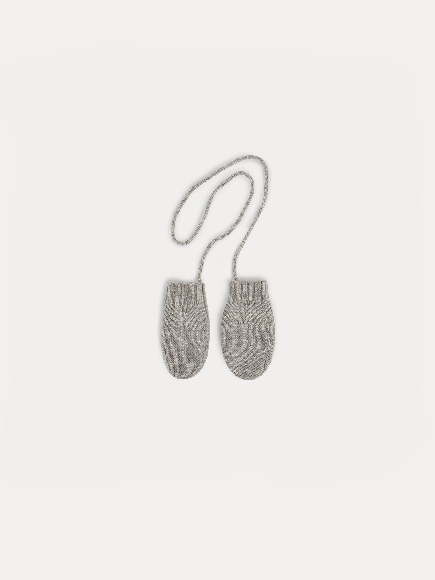 Babies' mittens heathered gray