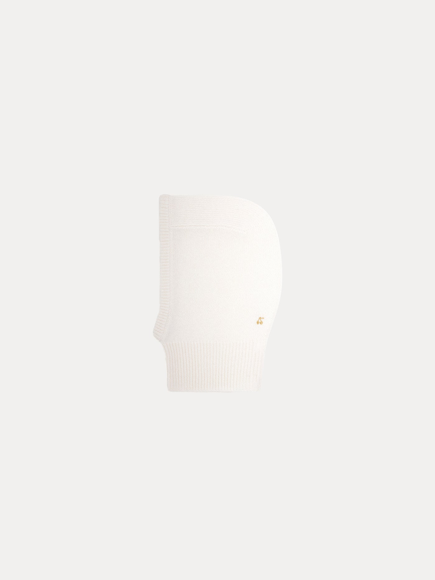Cashmere hood for girls milk white