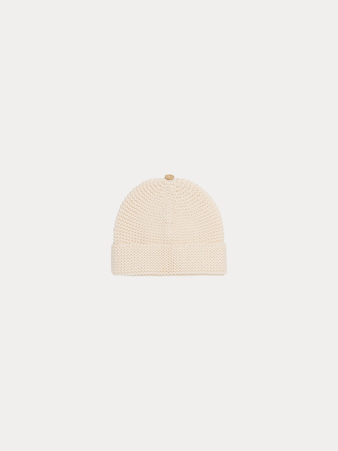 Baby beanie hat off white