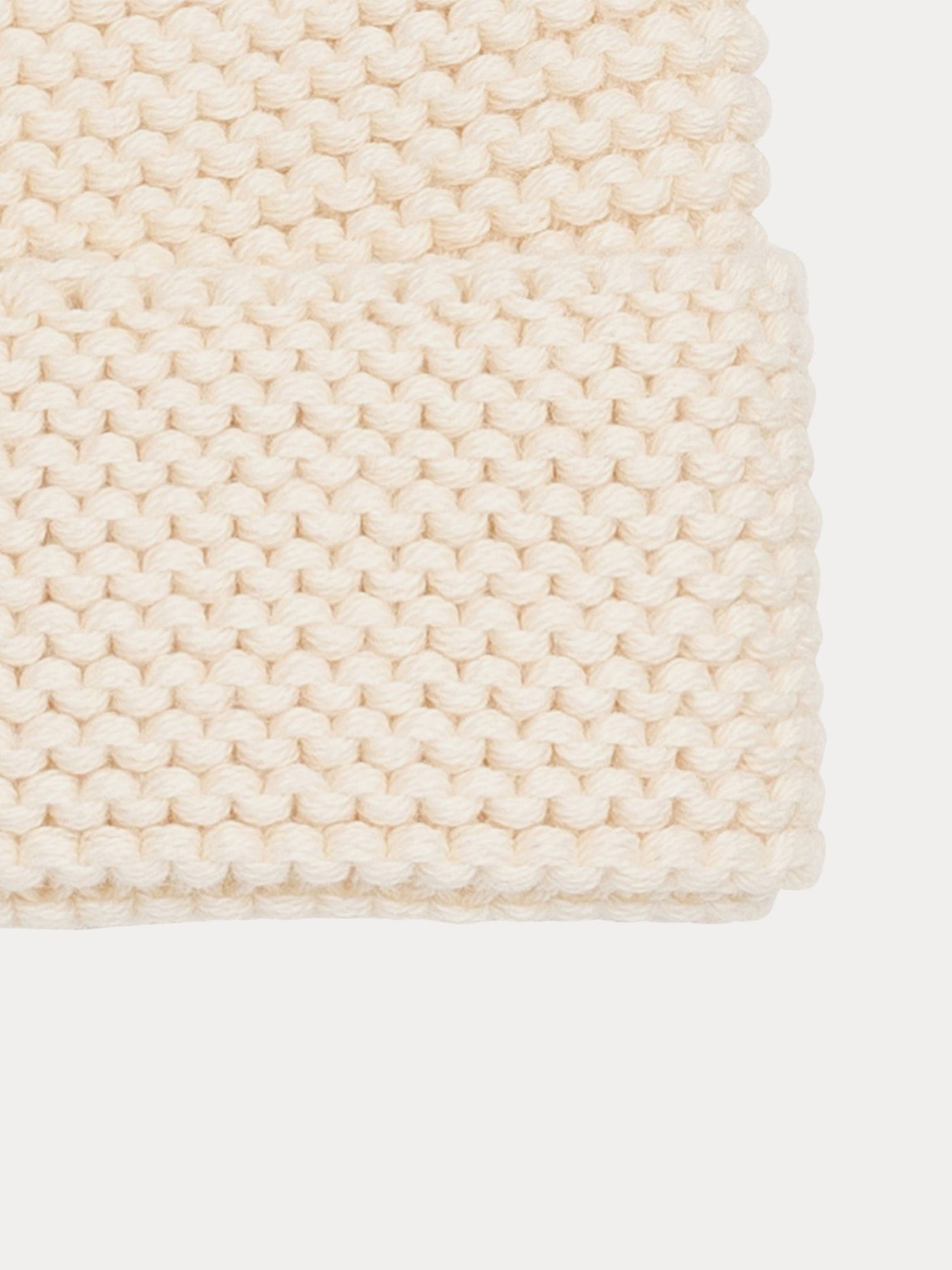 Baby beanie hat off white
