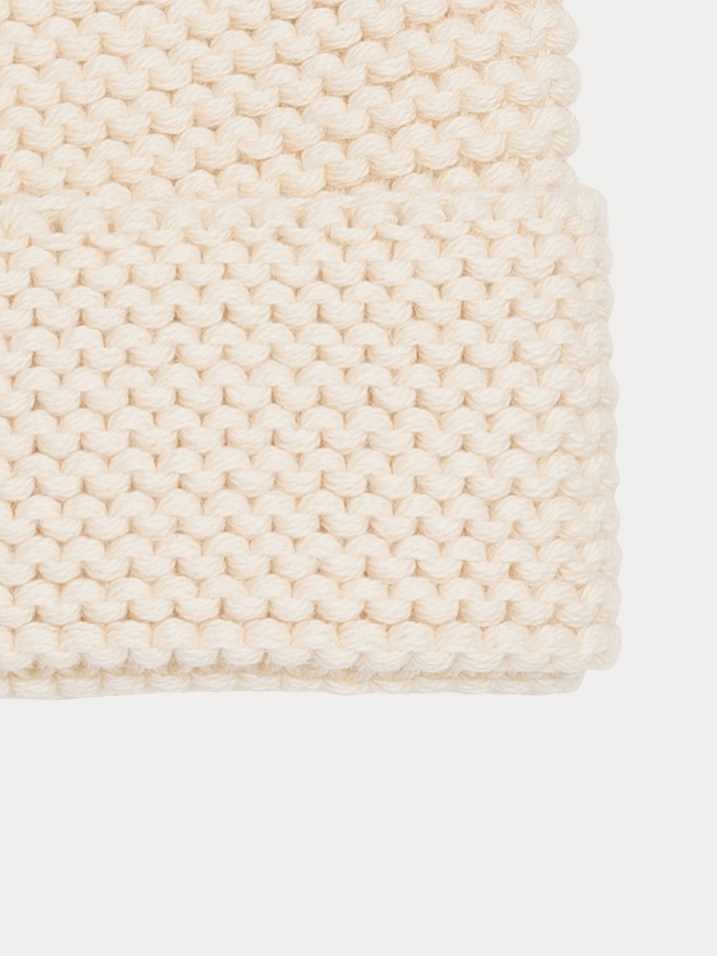 Baby beanie hat off white