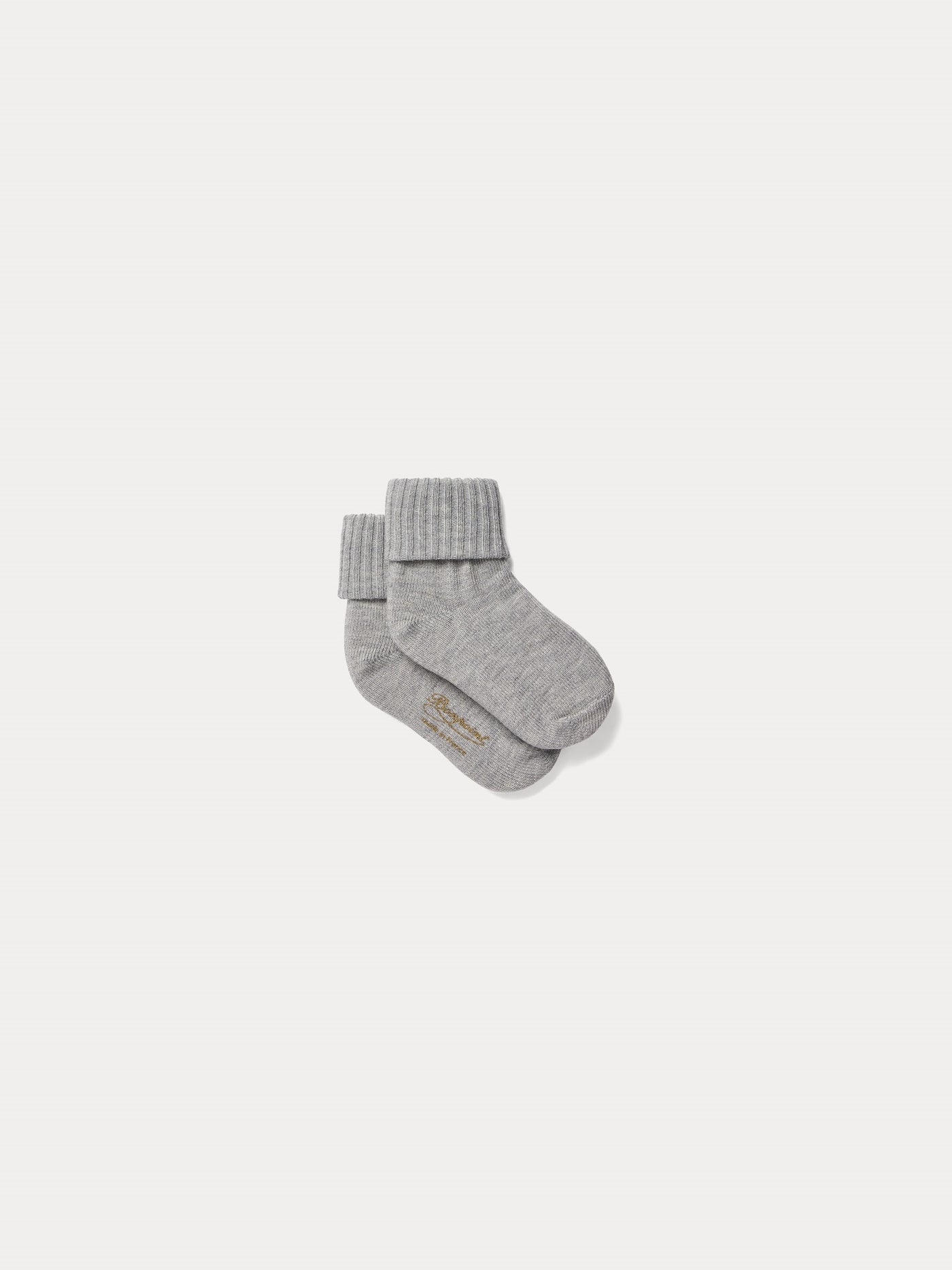 Baby cotton heathered gray socks