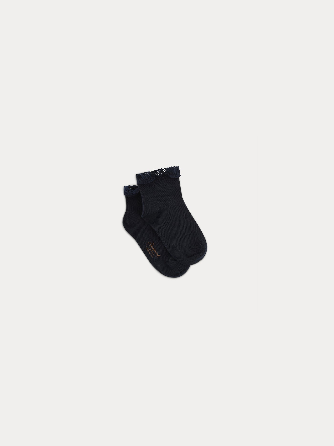 Girls' Lace Socks navy