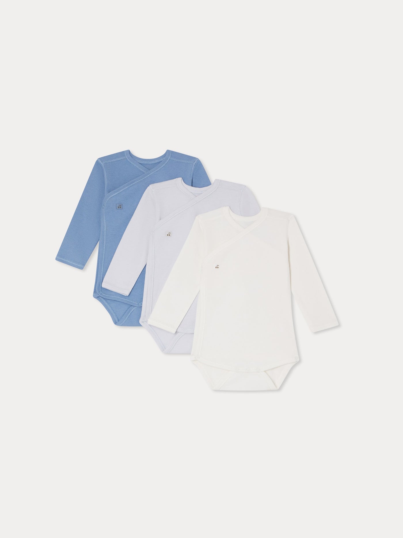 Lot of 3 bodysuits sky blue