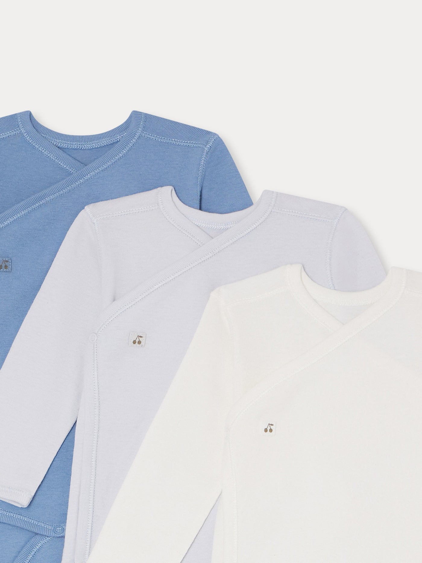 Lot of 3 bodysuits sky blue