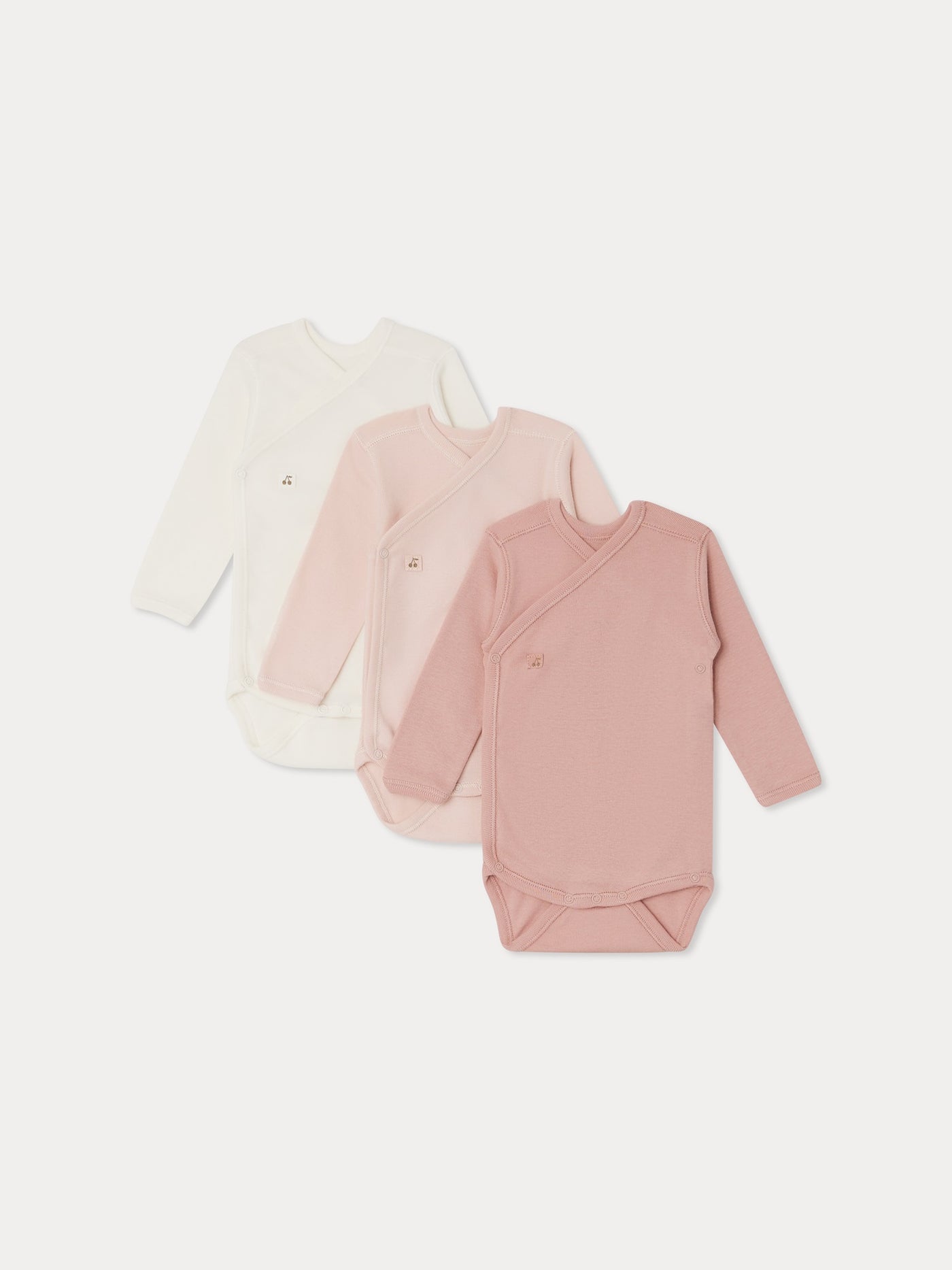 Lot of 3 bodysuits light pink