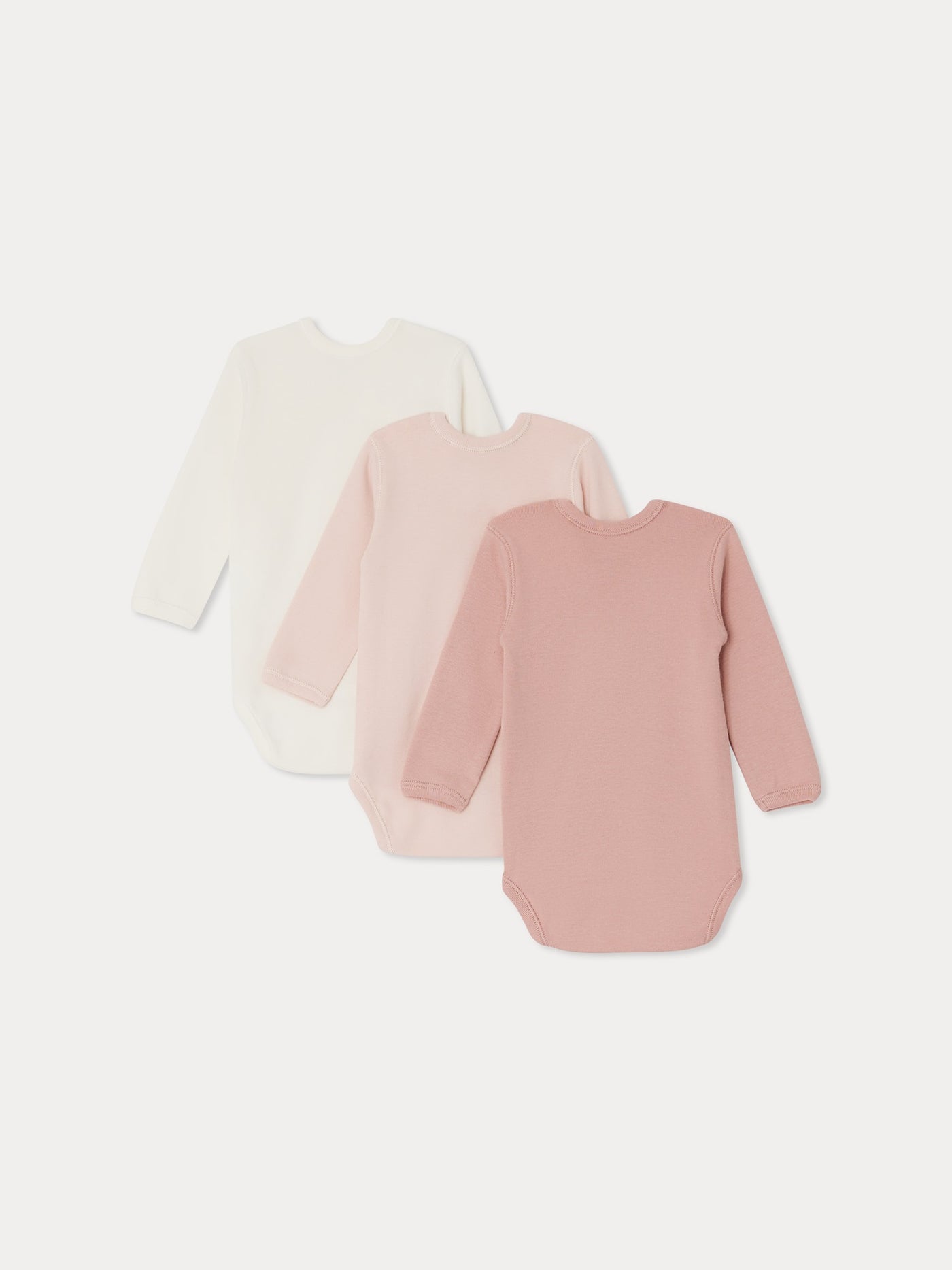 Lot of 3 bodysuits light pink