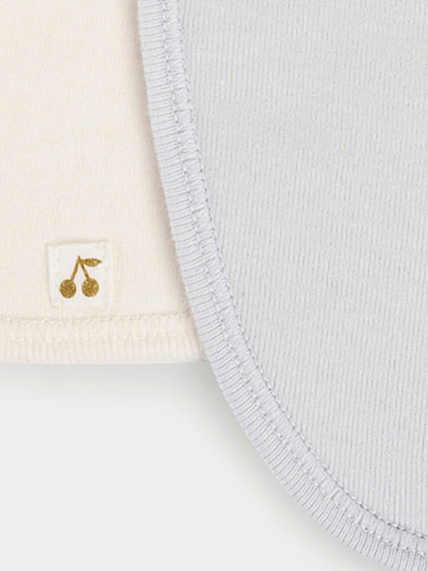 Set of Three Cotton Bibs for Baby sky blue