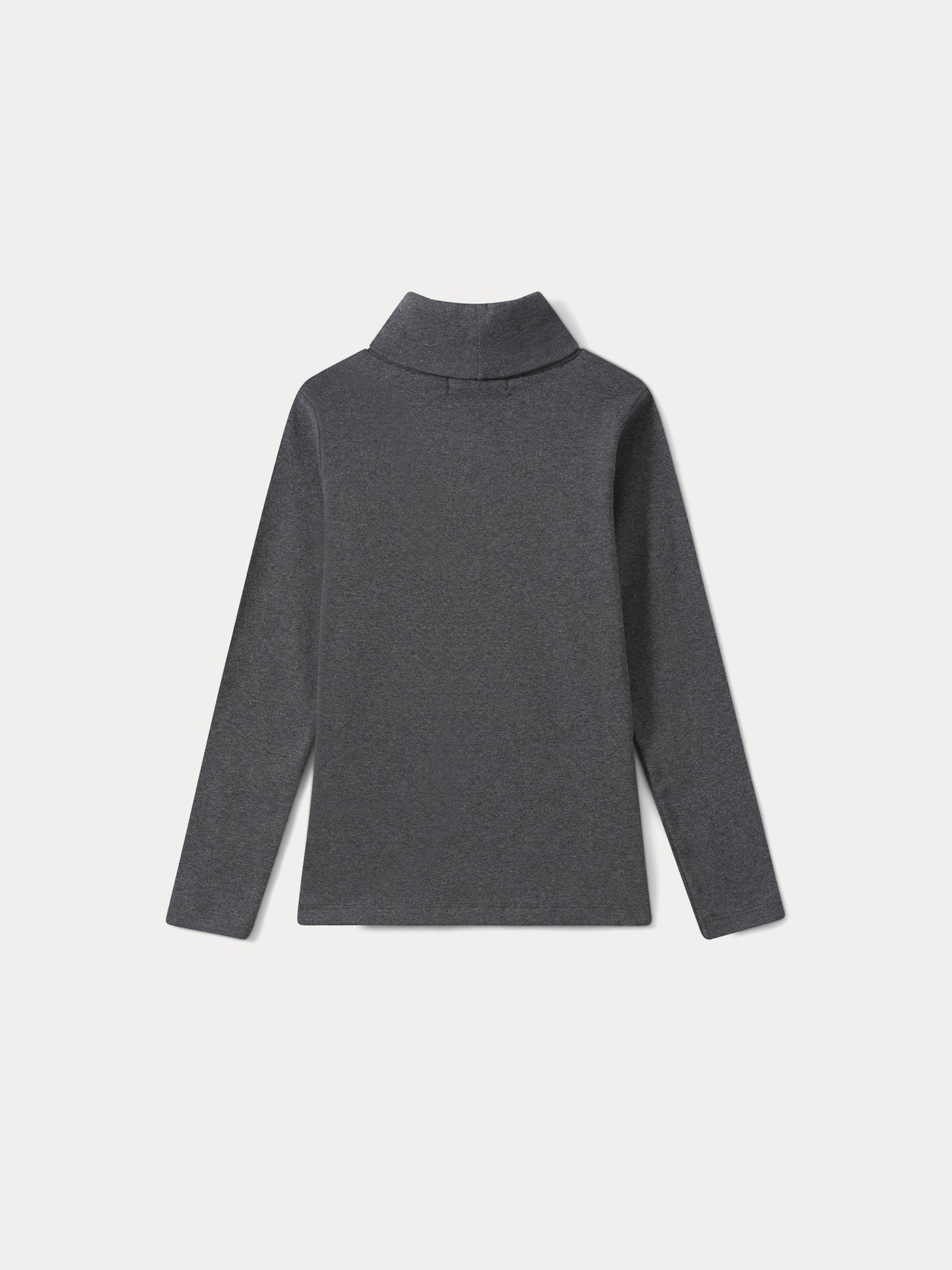 Thin turtleneck sweater dark heathered gray