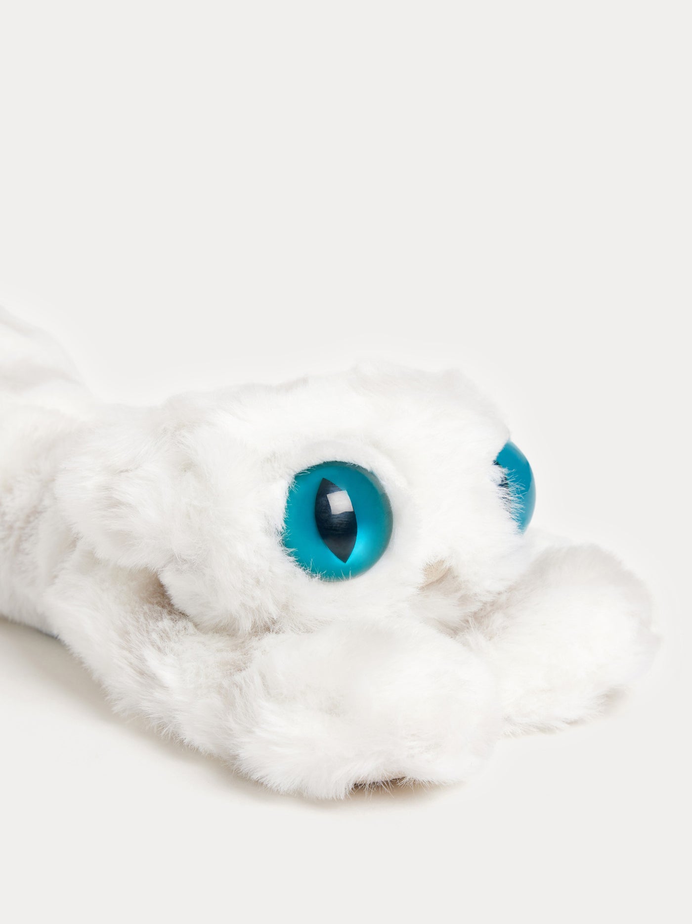 Chat cuddly toy white and grey 35 cm