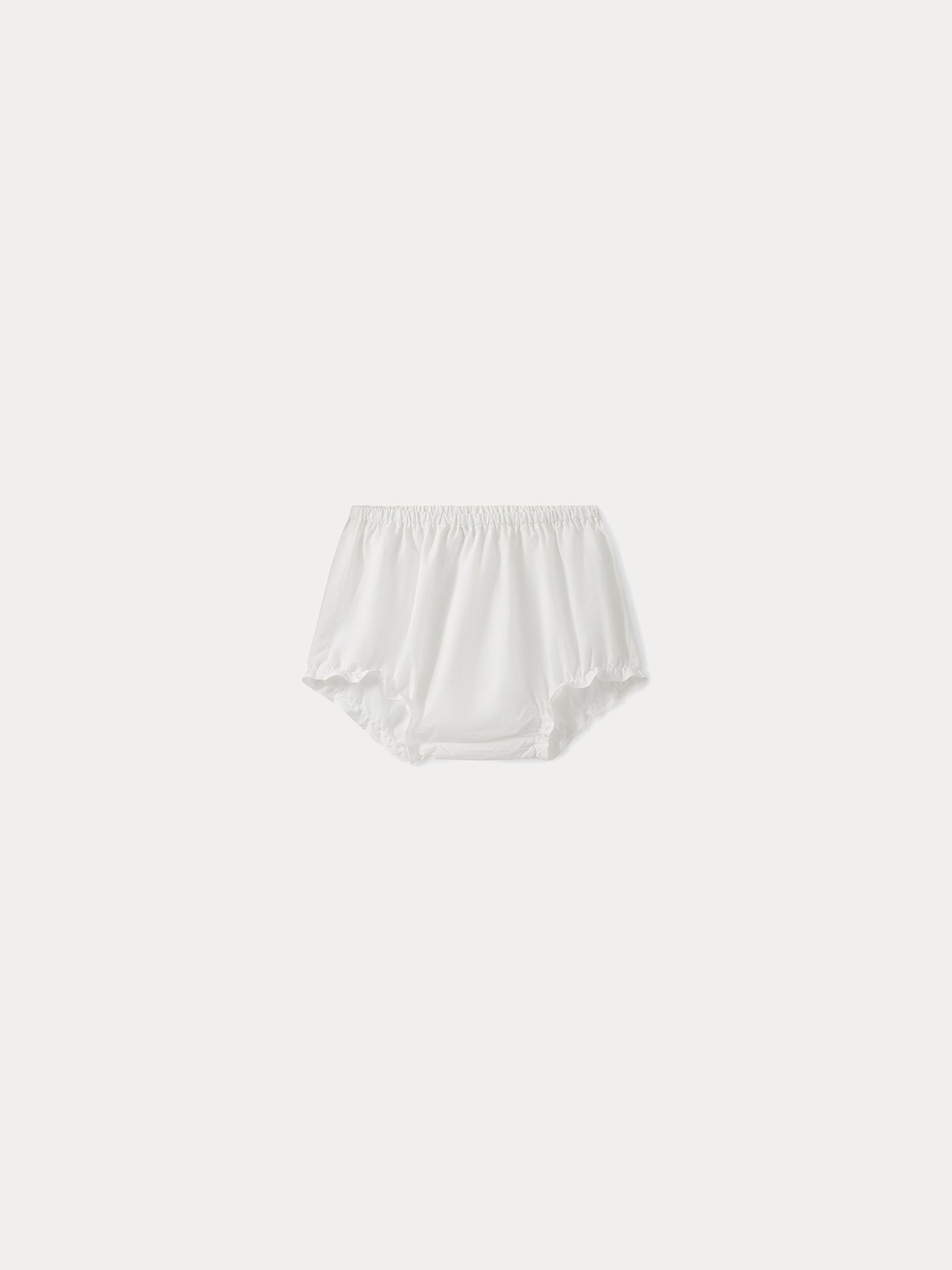 Poplin Bloomers for Baby milk white