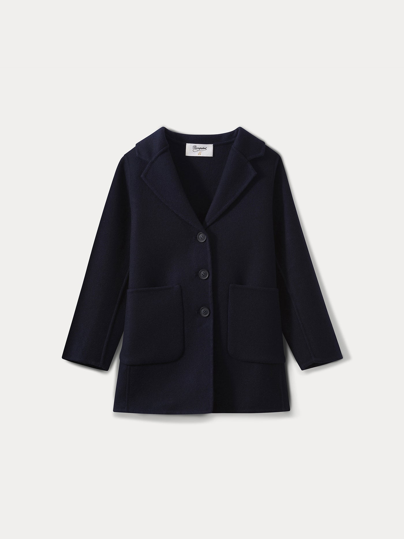 Girls' Cashmere Coat navy