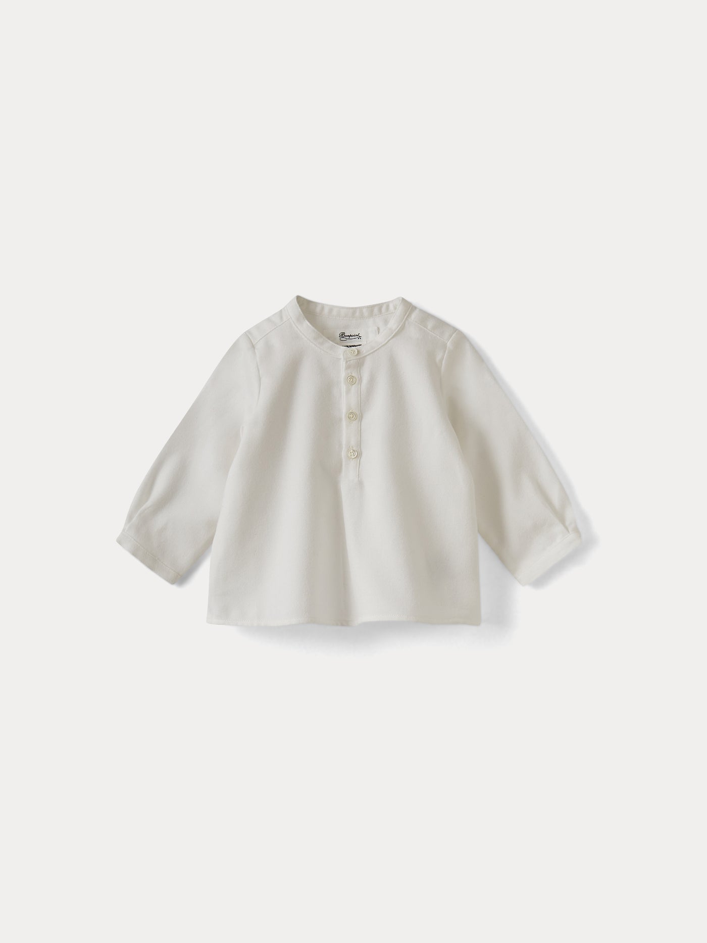 Baby Organic Cotton Shirt milk white