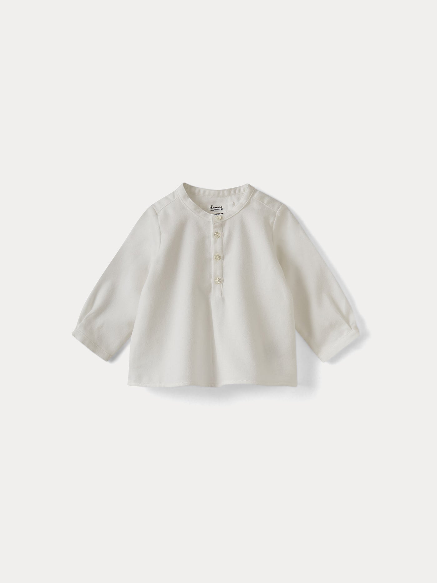 Baby Organic Cotton Shirt milk white