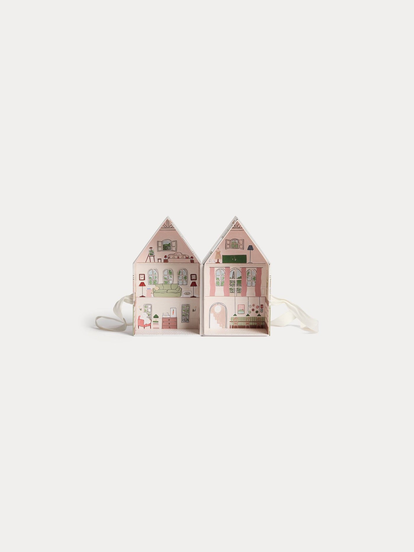 Pink house printed box