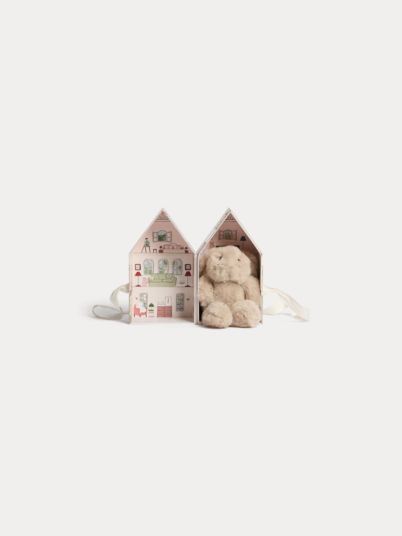 Pink house printed box