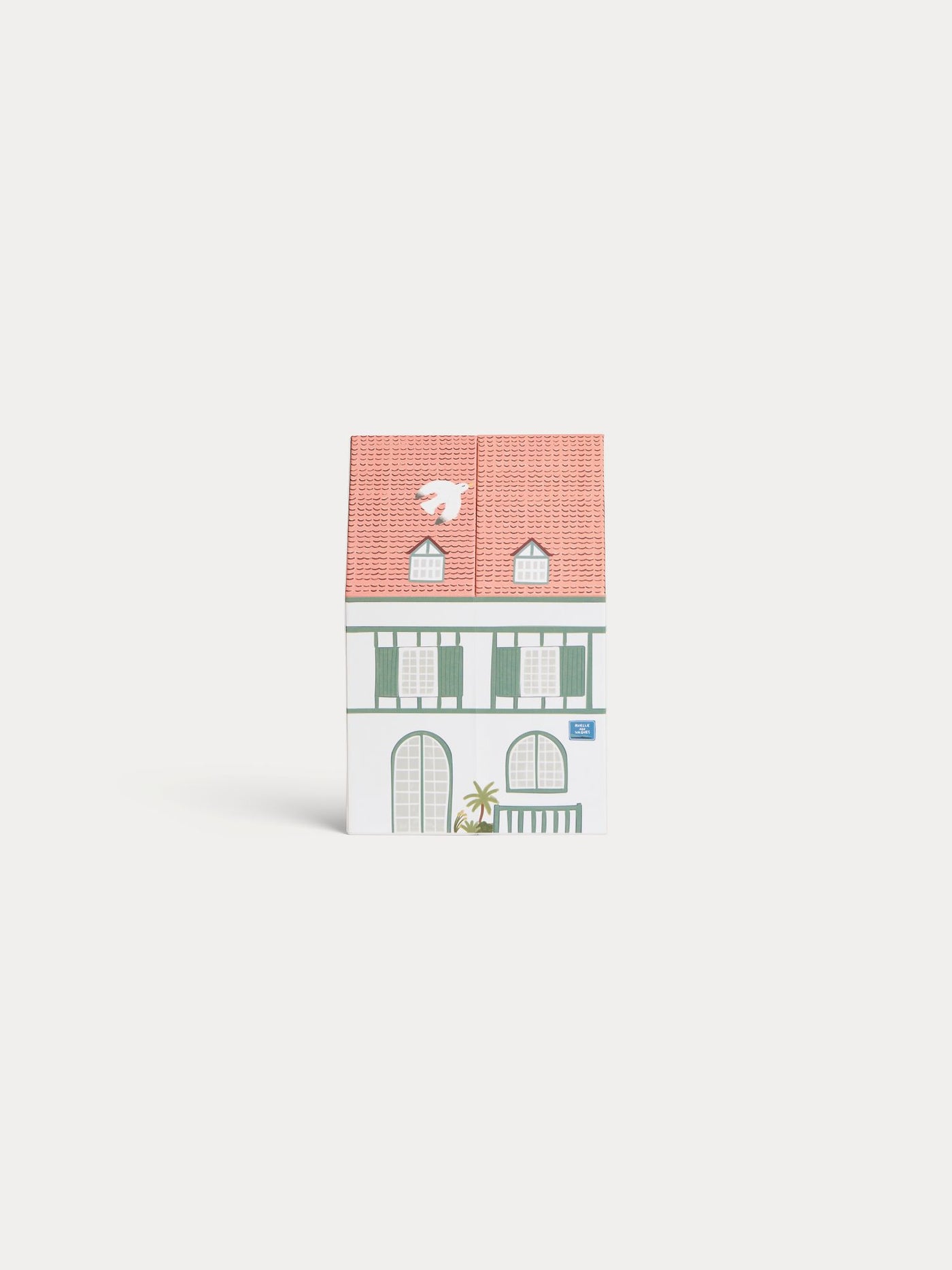 Orange house-print box