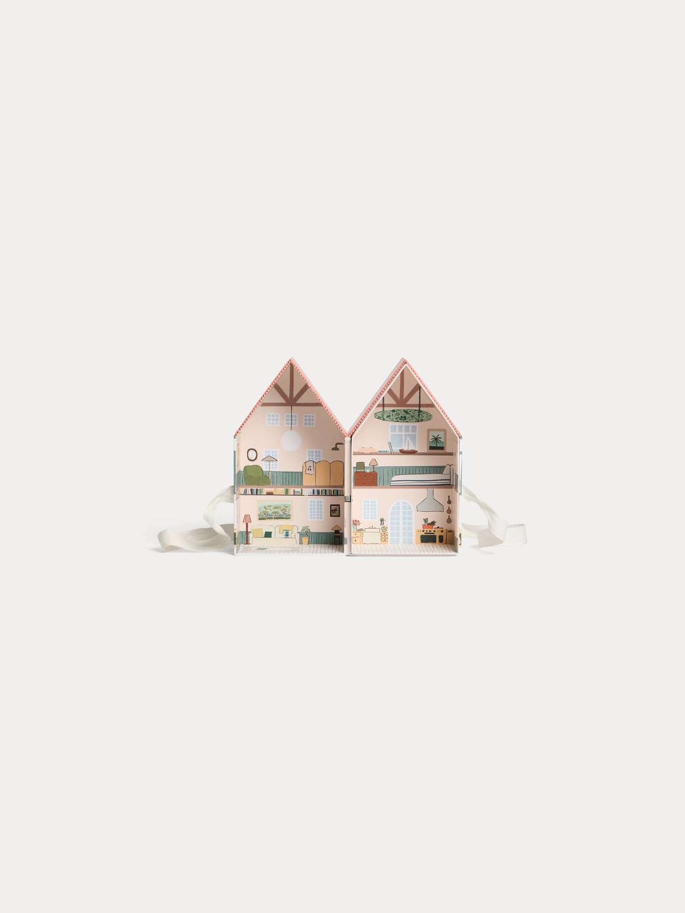 Orange house-print box