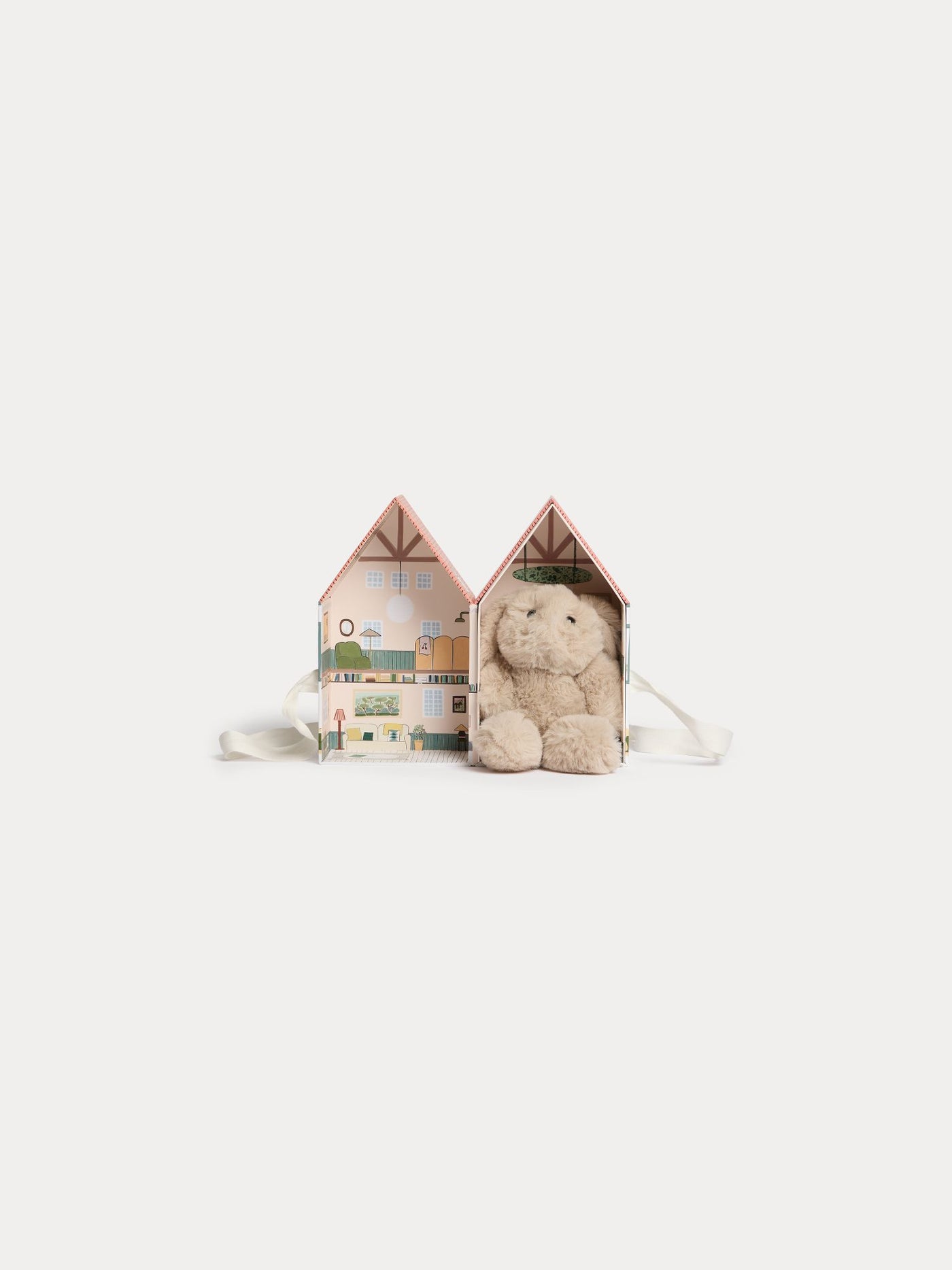Orange house-print box