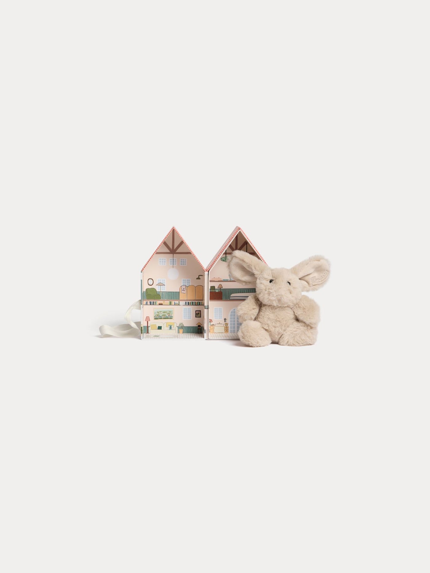 Orange house-print box