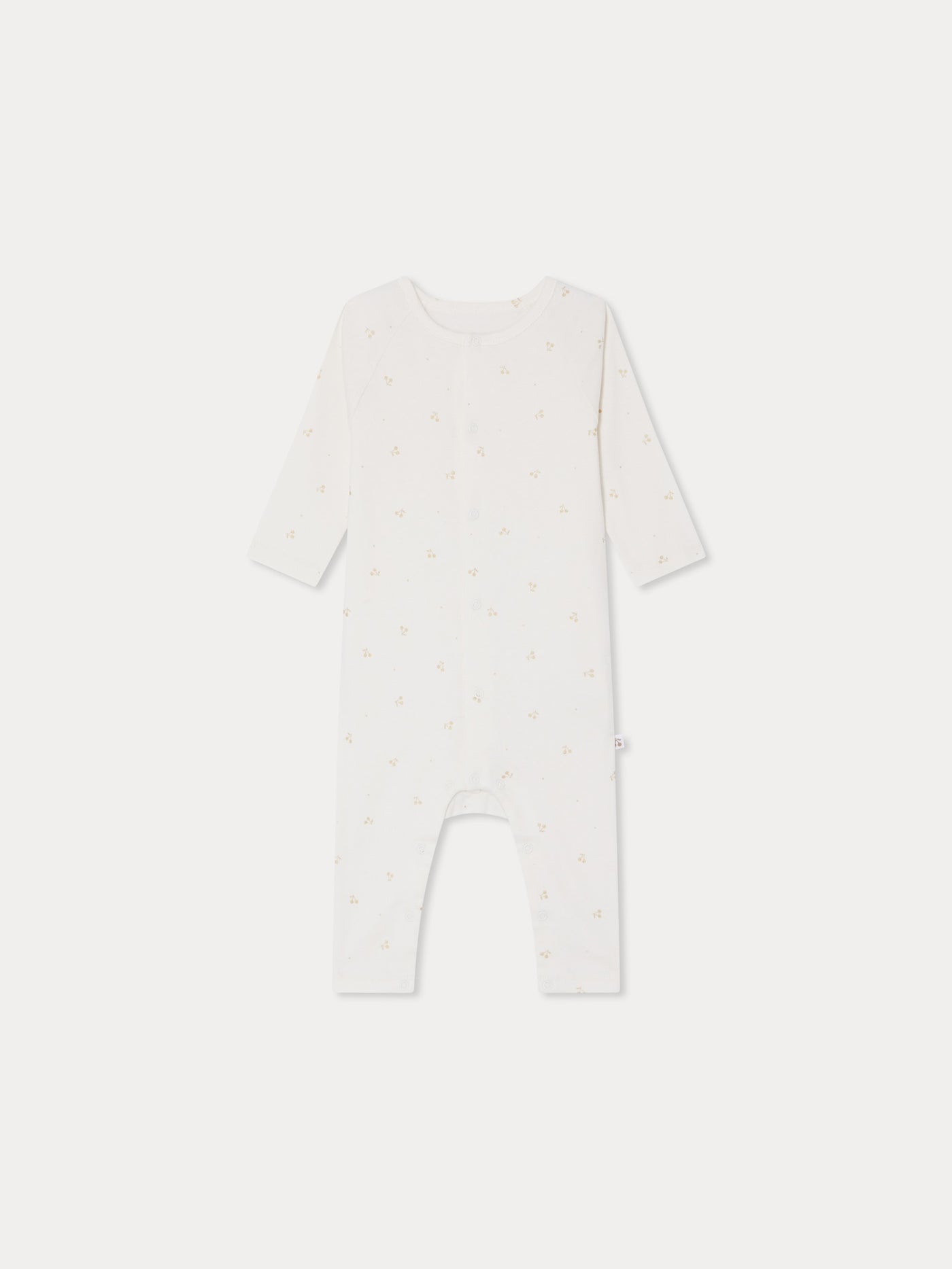 Triou cherry print pajamas in organic cotton